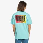 Quiksilver Long Fade Erkek Mavi Günlük T-Shirt