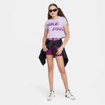 Nike Pro Dri-Fit Çocuk Mor Crop Günlük T-Shirt