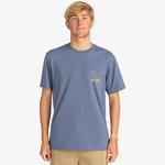 Billabong Stacked Arch Erkek Mavi Günlük T-Shirt