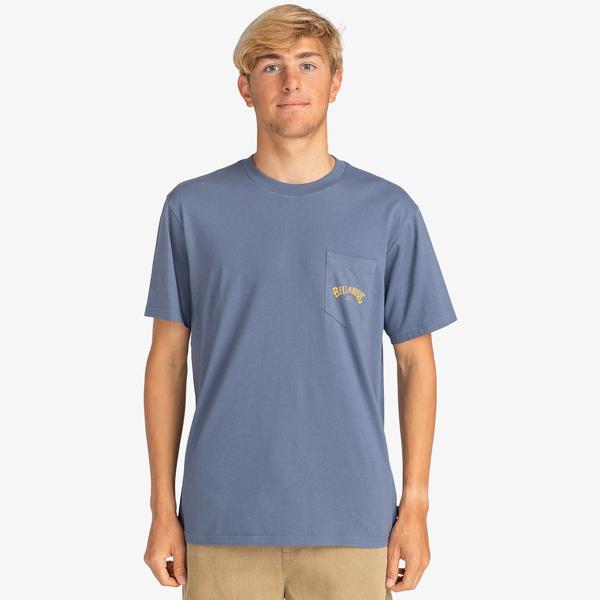 Billabong Stacked Arch Erkek Mavi Günlük T-Shirt