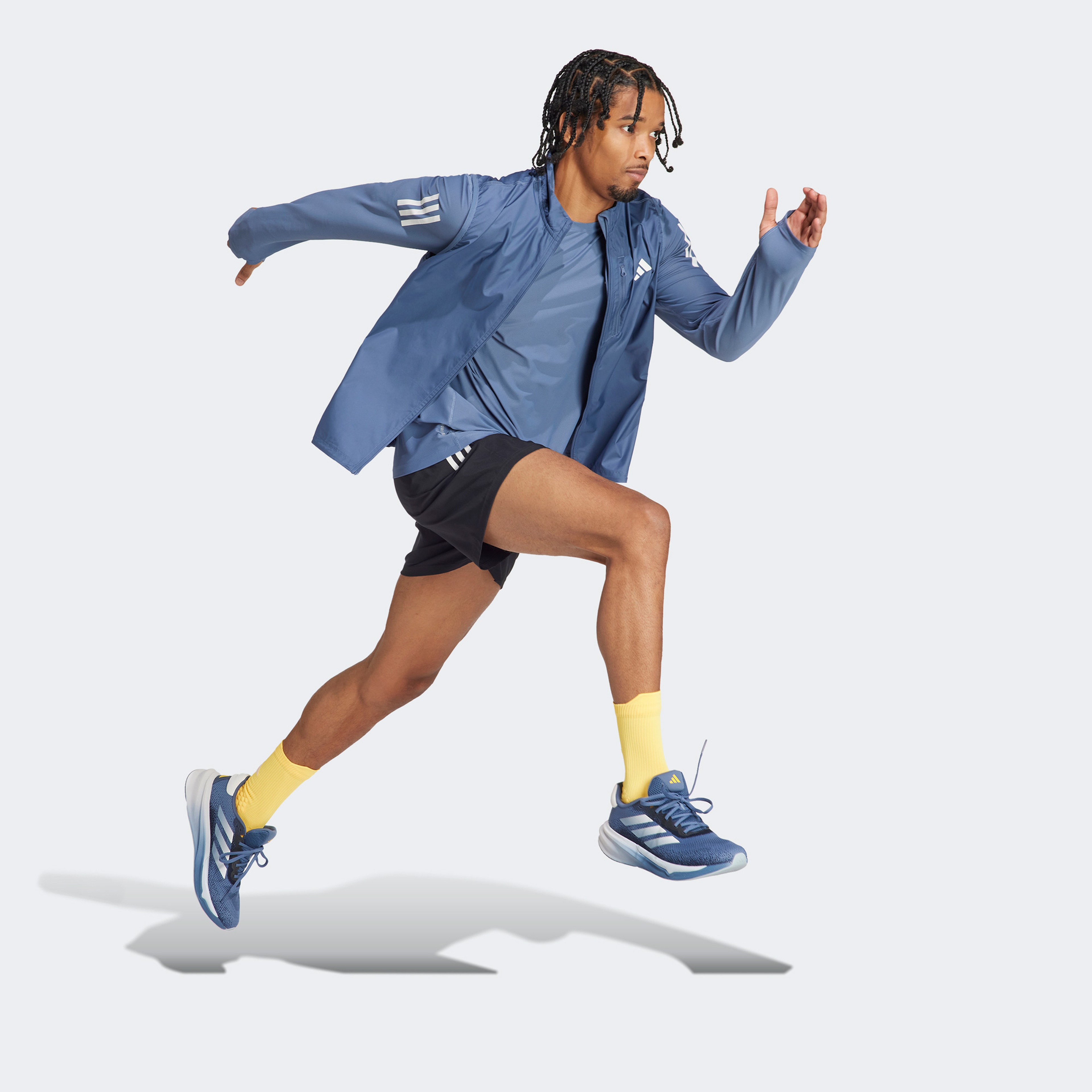 adidas Otr B Vest Erkek Mavi Koşu Ceketi