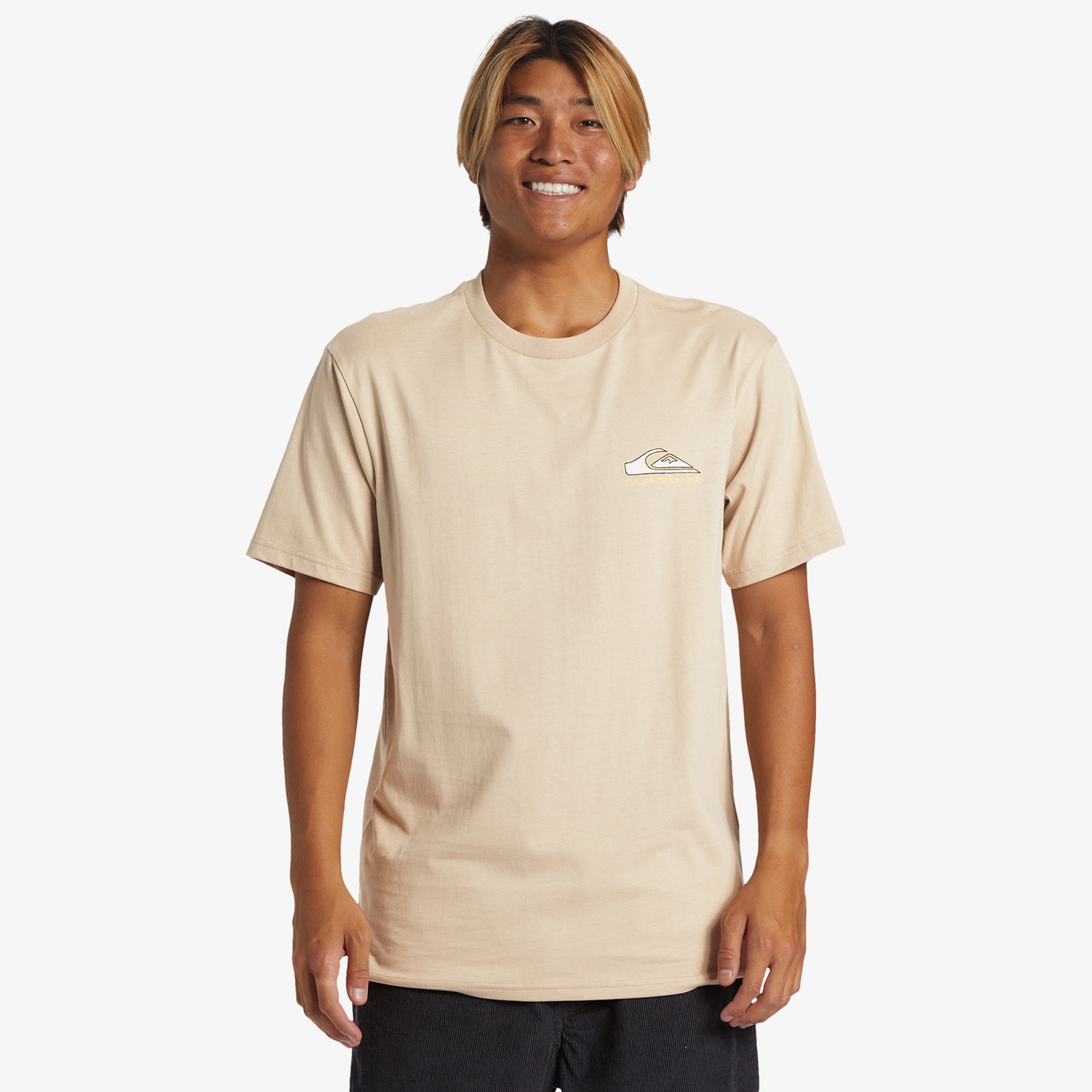 Quiksilver Step Up Erkek Kahverengi Günlük T-Shirt