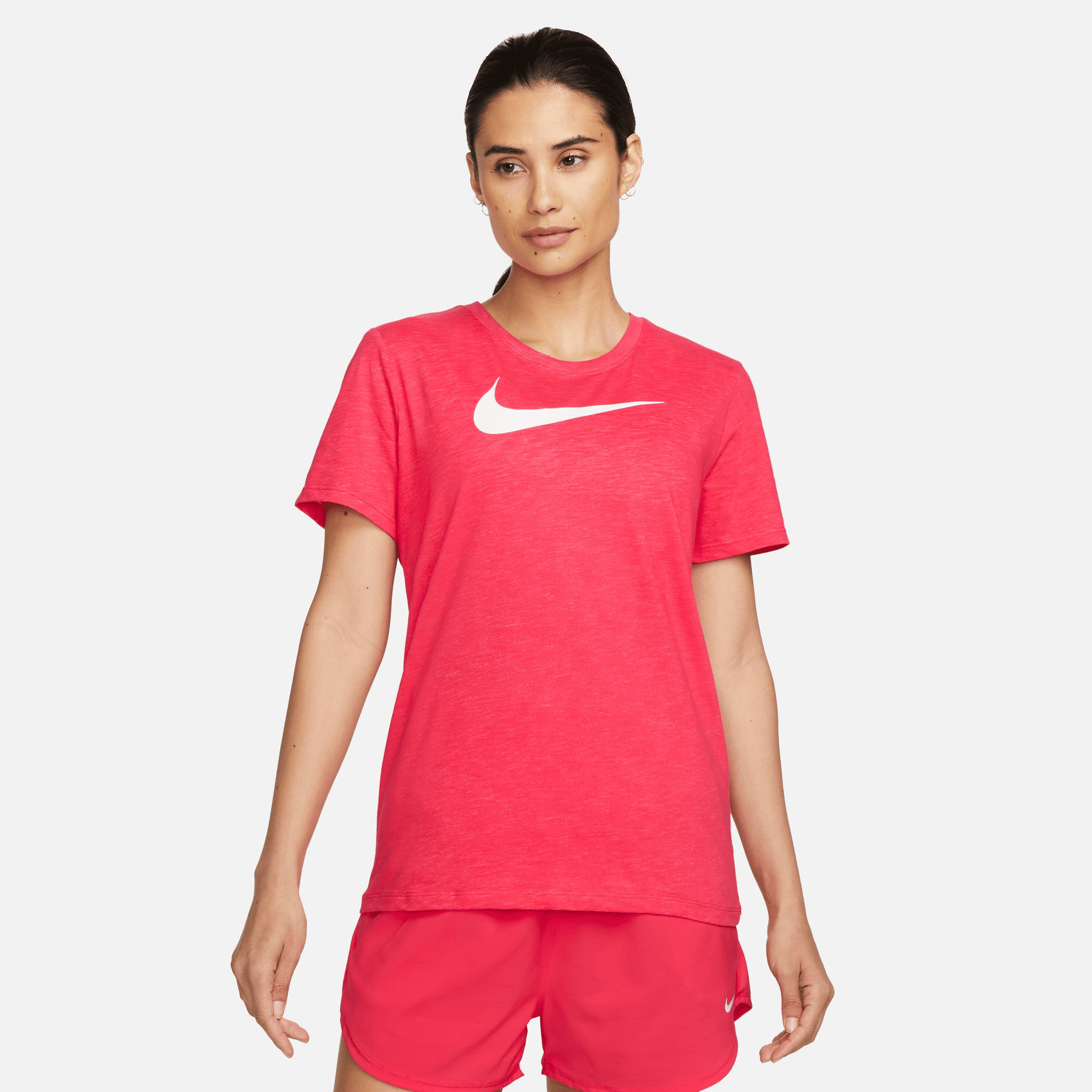 Nike Dri-Fit Swoosh Kadın Pembe Koşu T-shirt