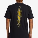 Quiksilver Step Up Erkek Siyah Günlük T-Shirt