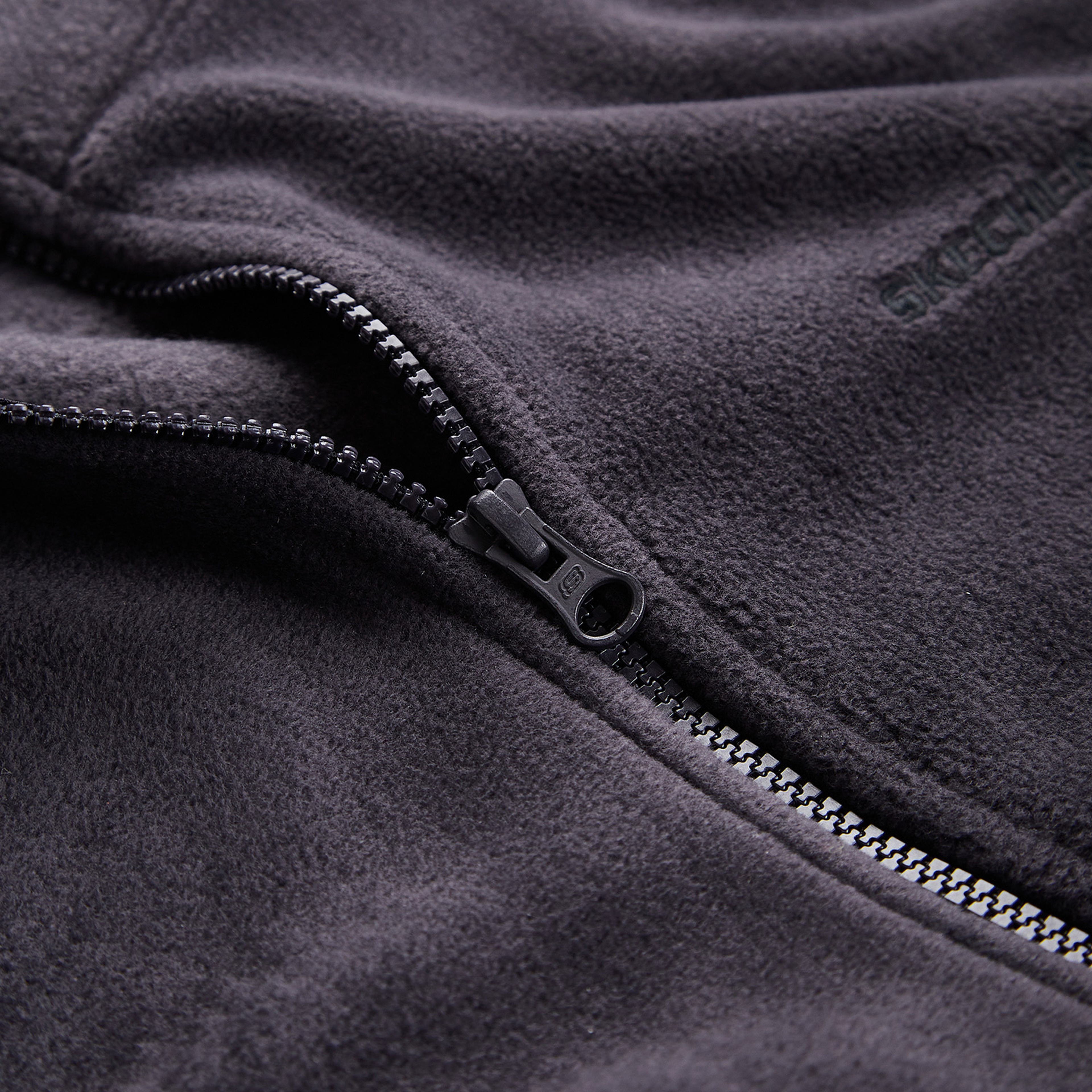 Skechers Turtle Neck Full Zip Erkek Gri Günlük Polar