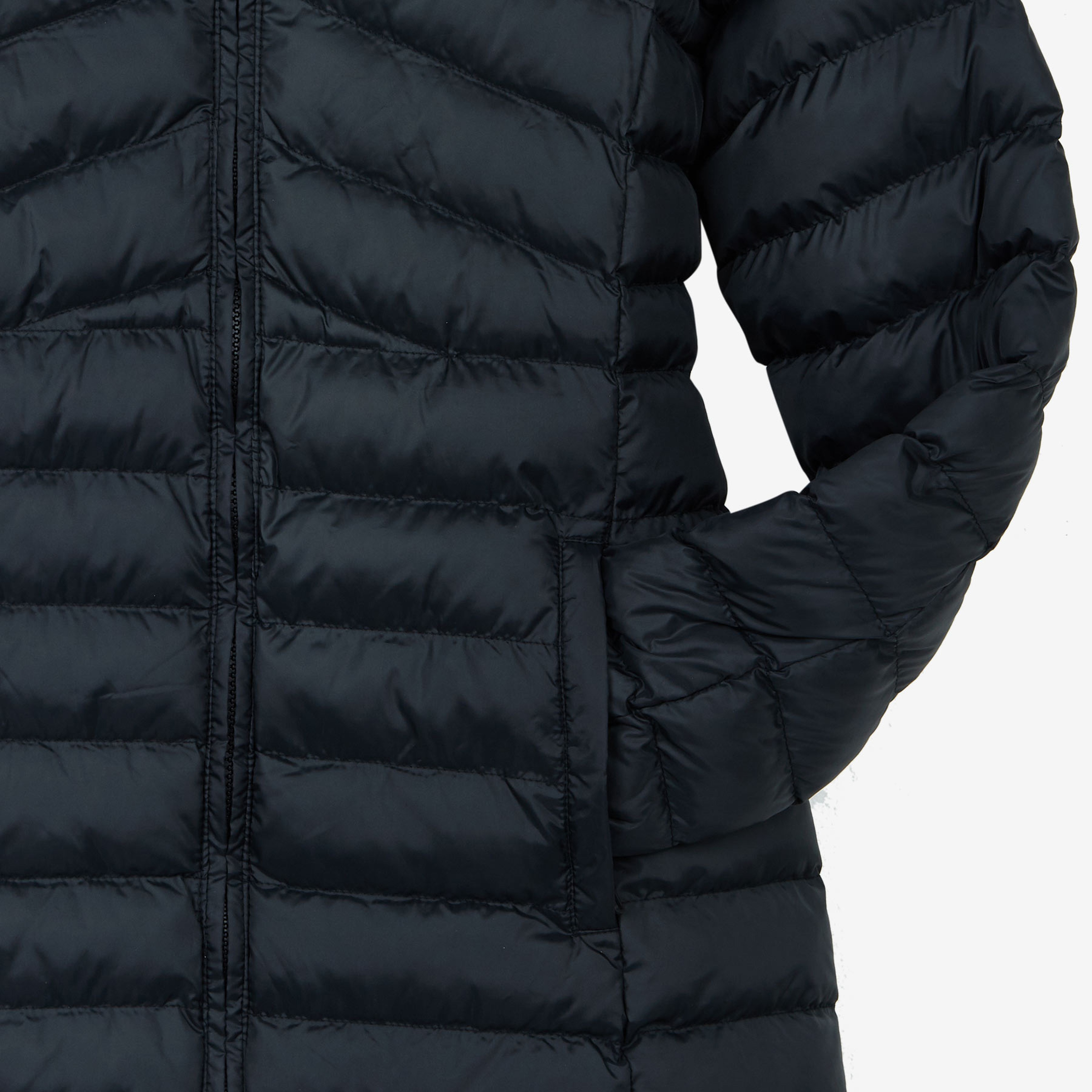 Skechers Essential Maxi Length Kadın Siyah Günlük Mont