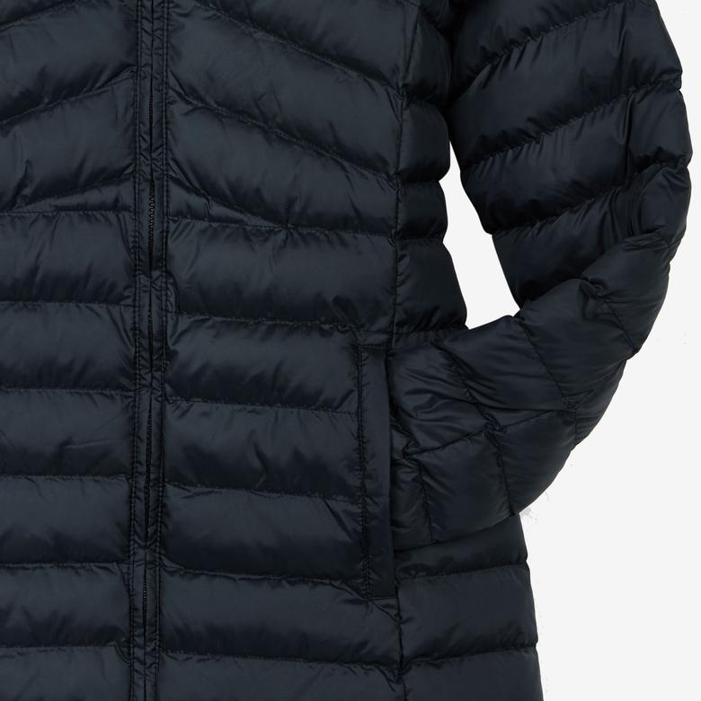 Skechers Essential Maxi Length Kadın Siyah Günlük Mont