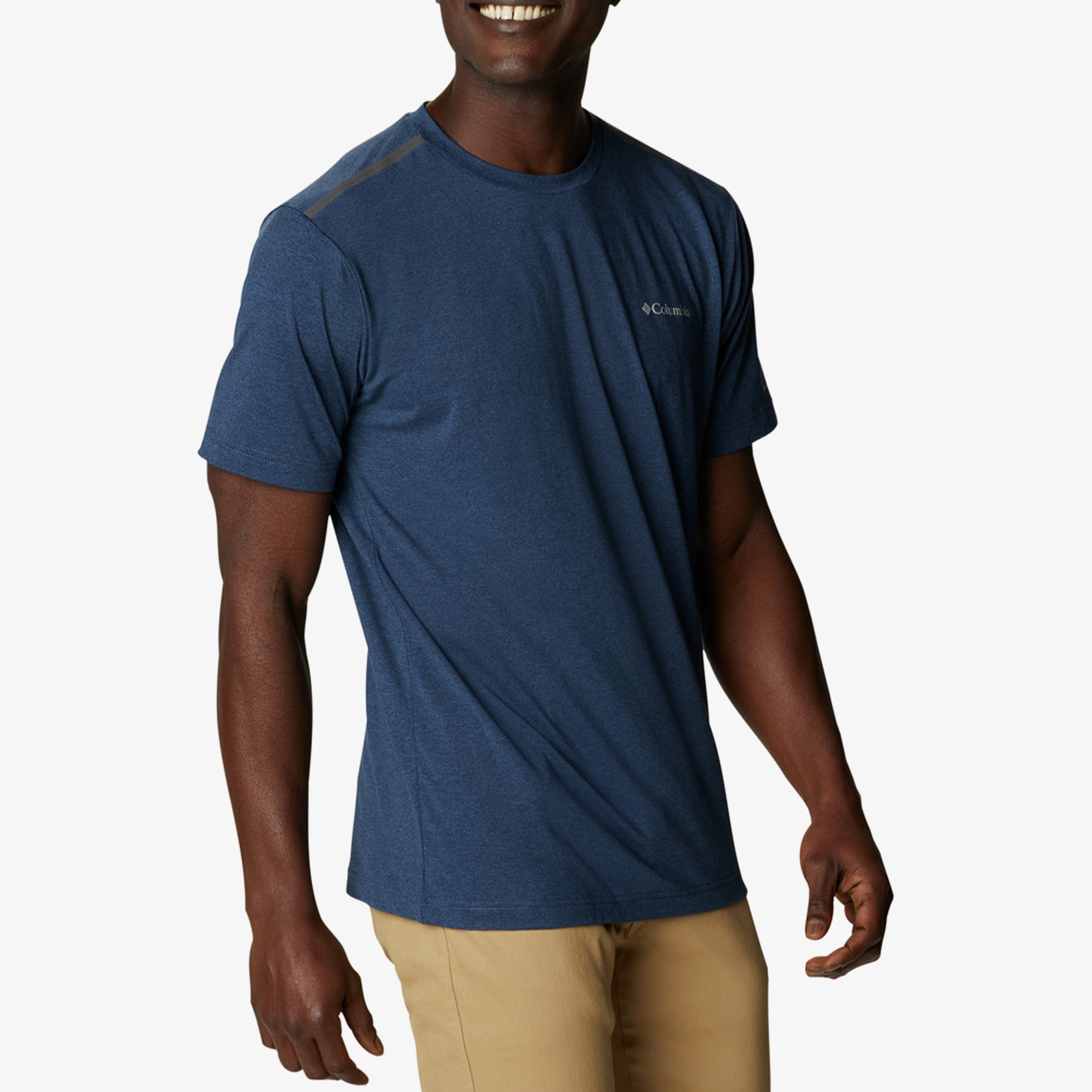Columbia Tech Trail Erkek Lacivert Outdoor T-Shirt