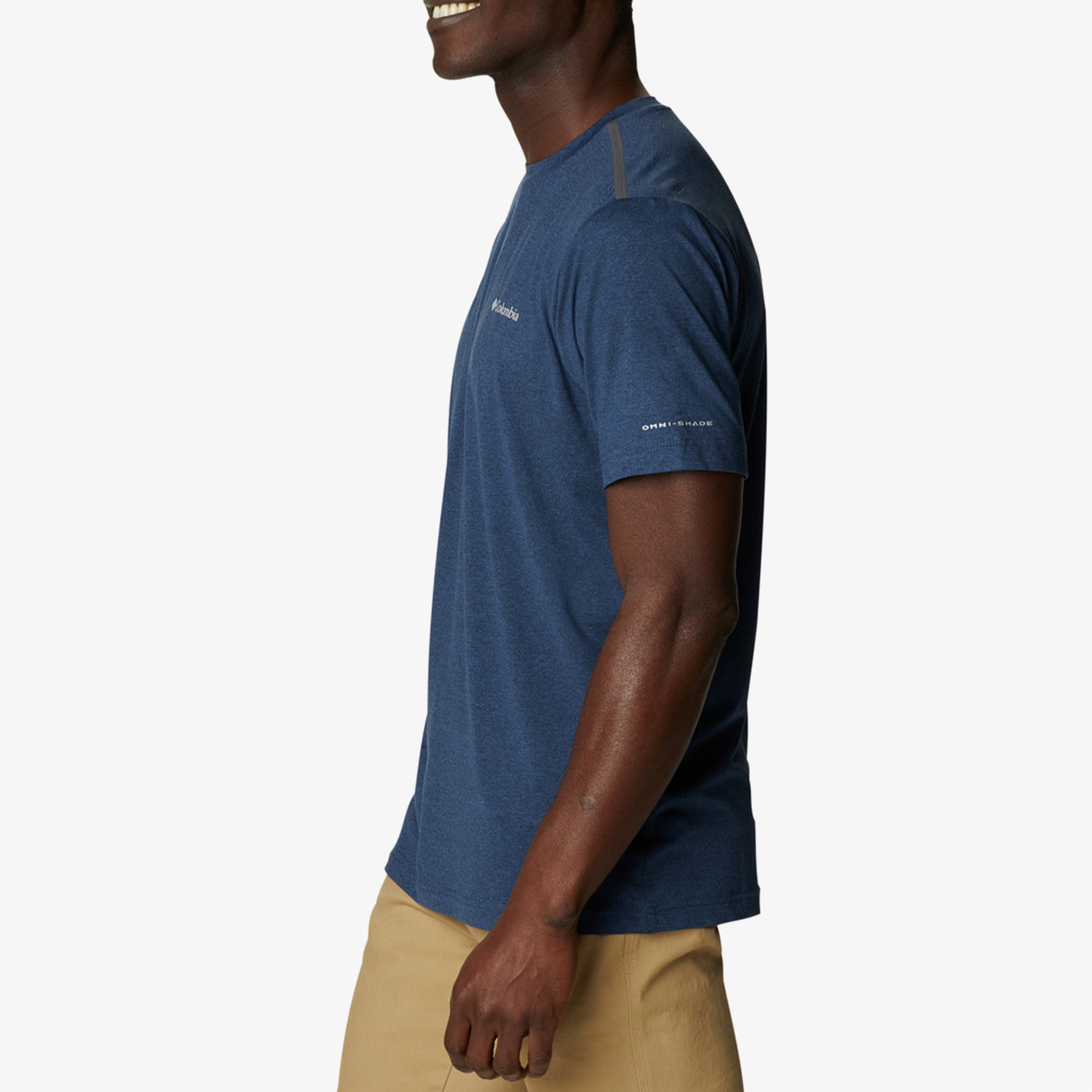 Columbia Tech Trail Erkek Lacivert Outdoor T-Shirt