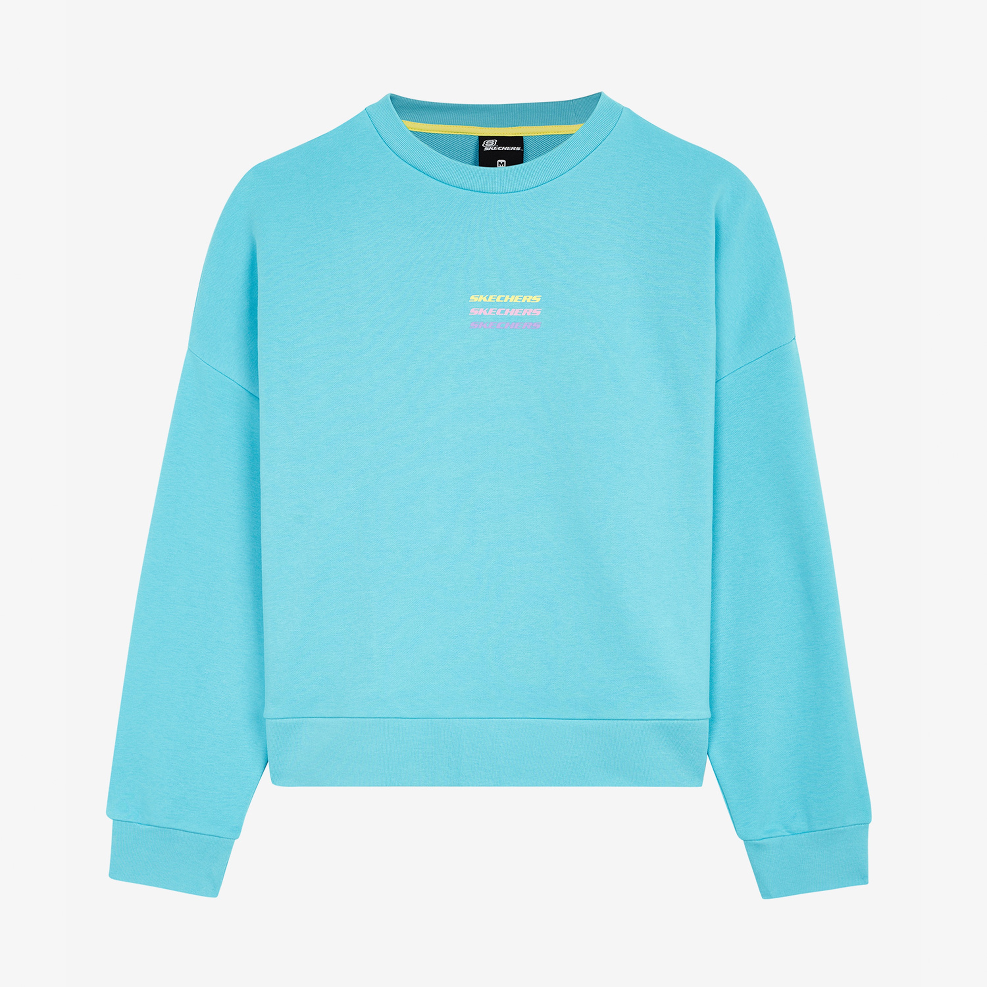 Skechers Essential Crew Neck Kadın Mavi Günlük Sweatshirt