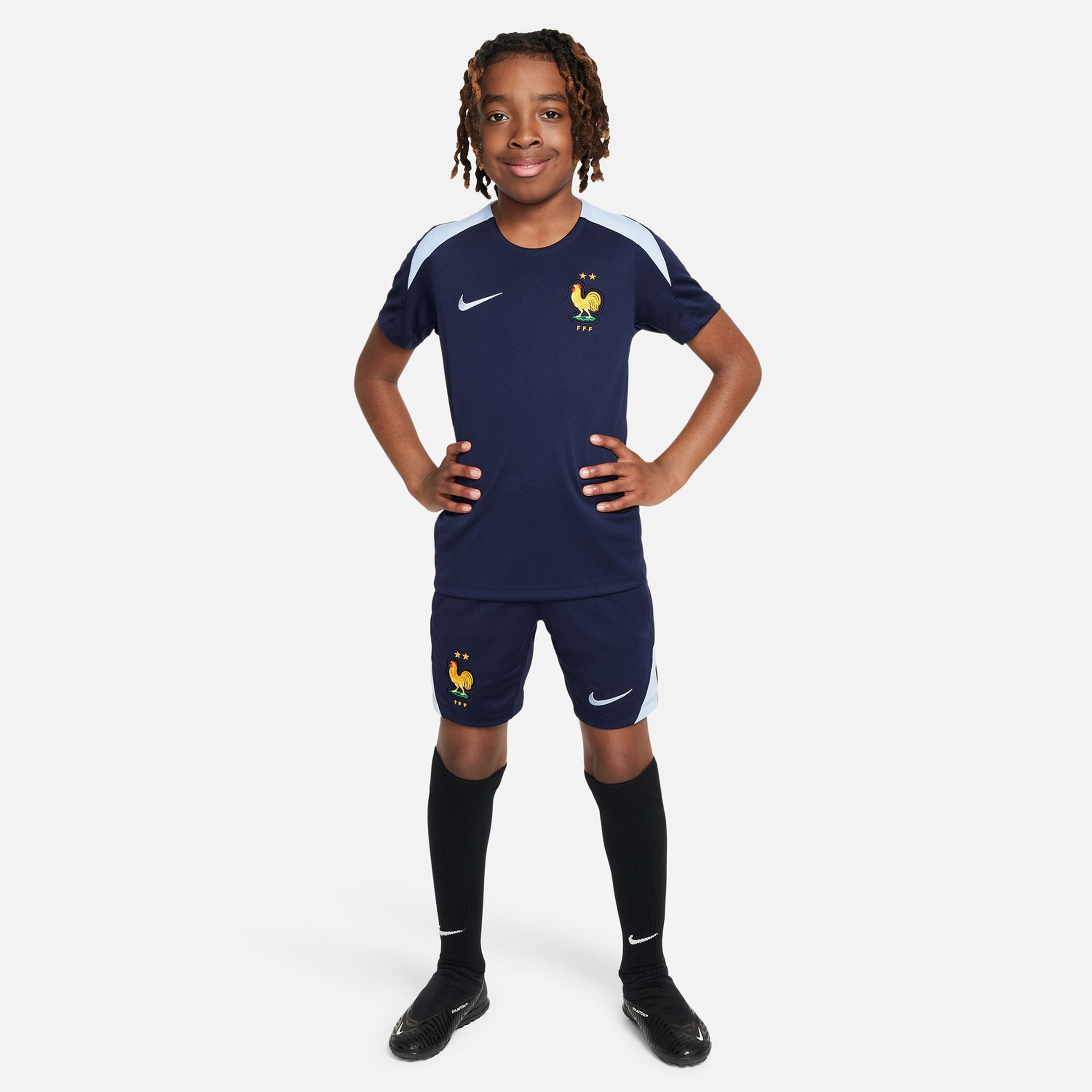 Nike Fransa Dri-Fit Çocuk Lacivert Futbol T-Shirt