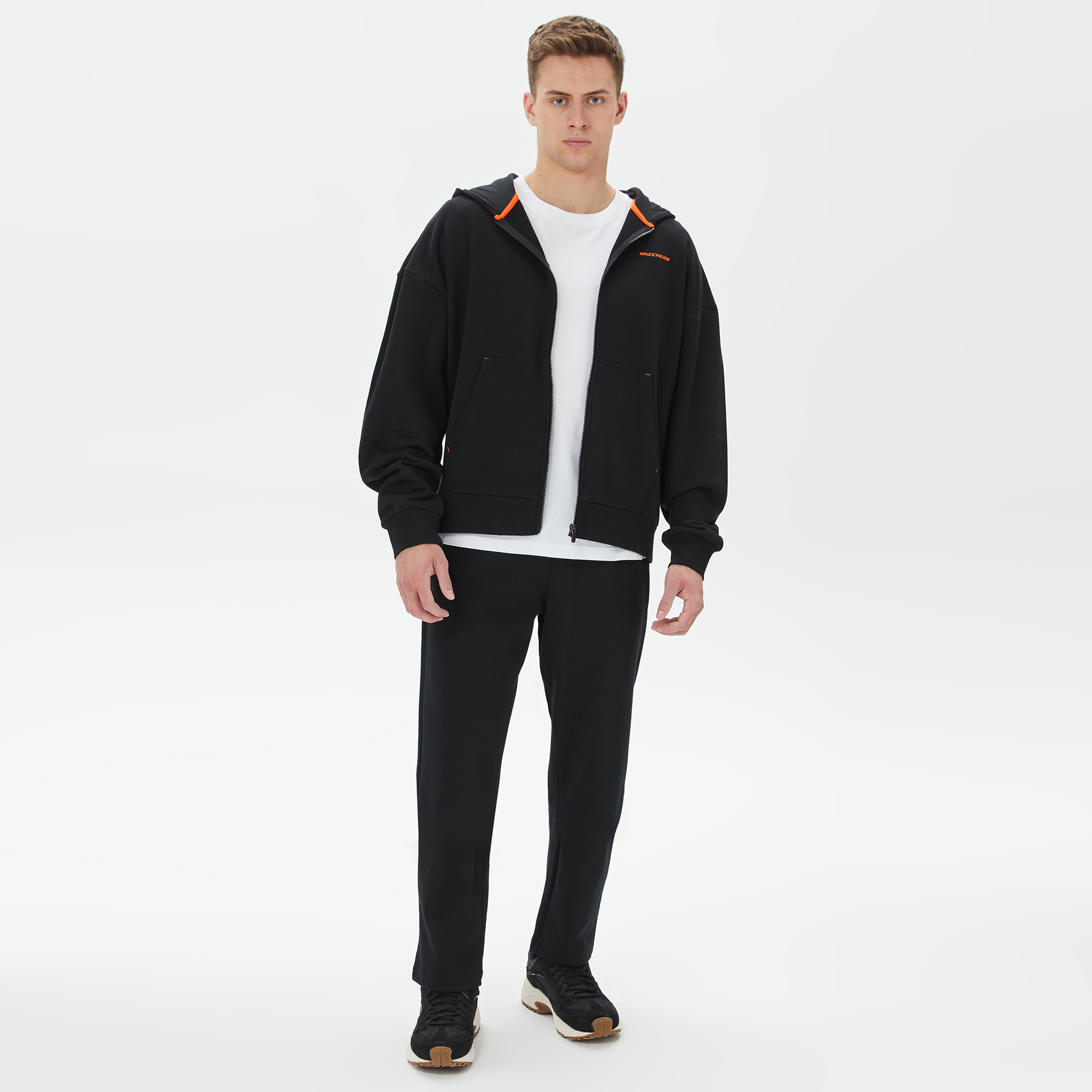 Skechers Graphic Erkek Siyah Günlük T-Shirt
