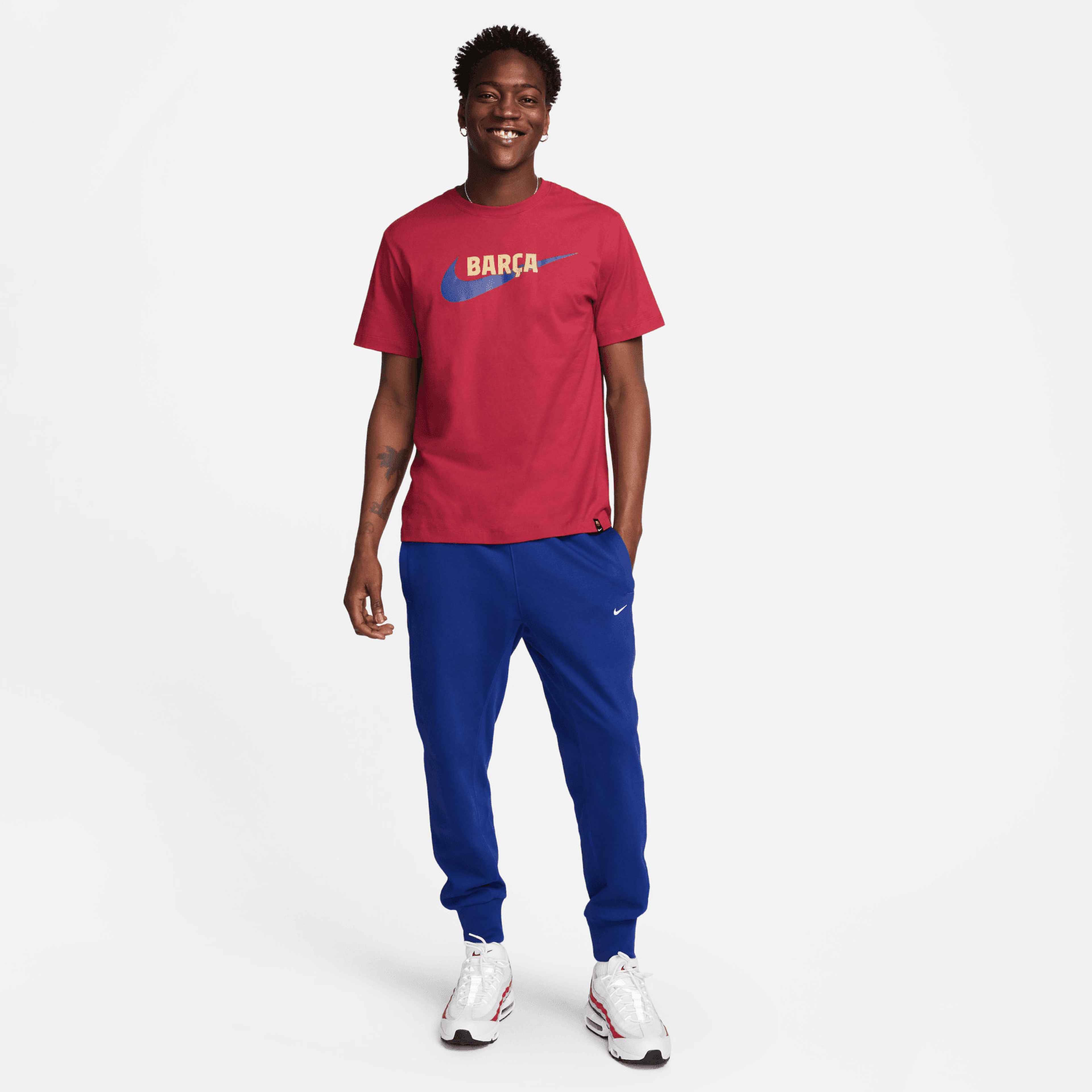 Nike FC Barcelona Swoosh Erkek Kırmızı T-ShirtLFD1042| Occasion