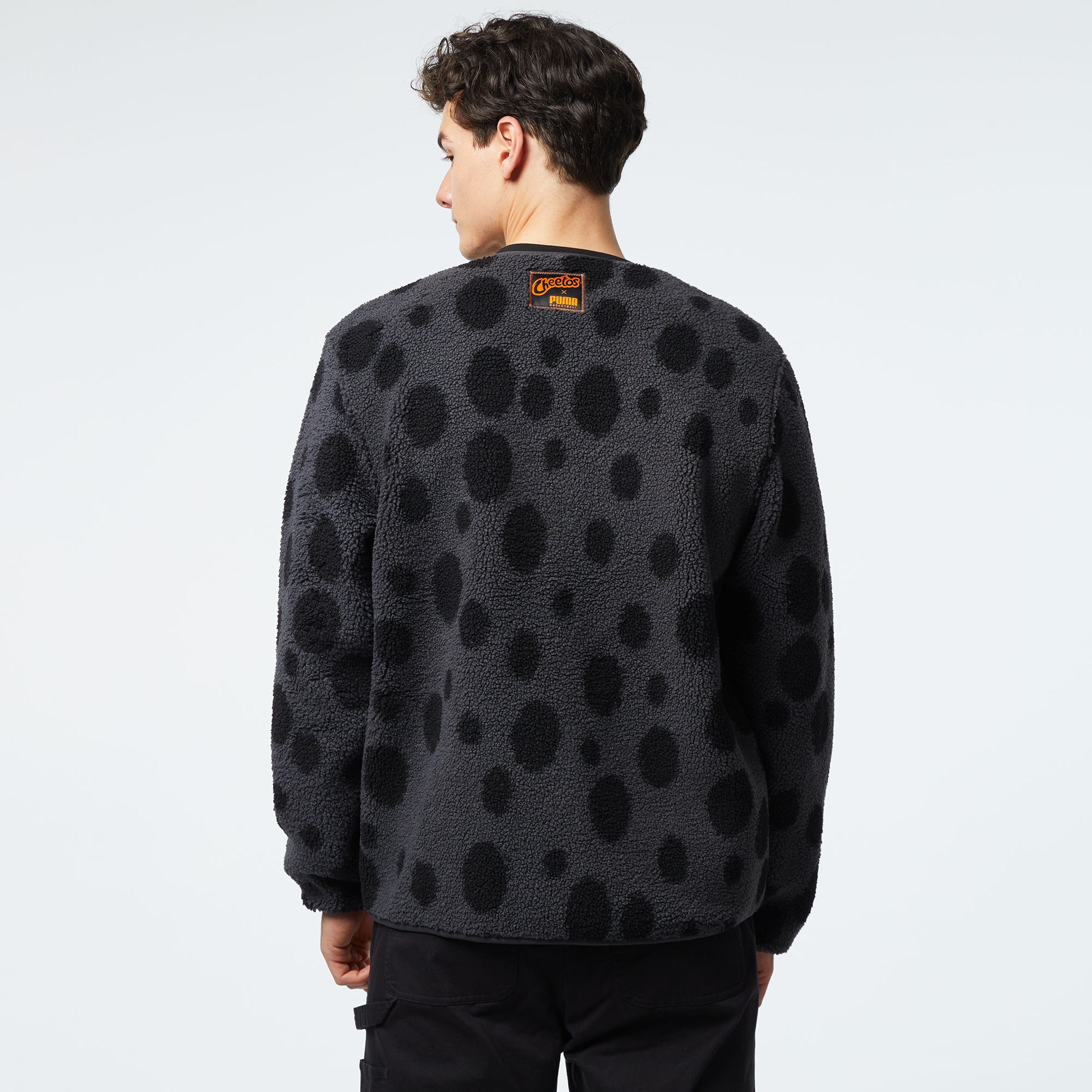 Puma Hoops X Cheetos Sherpa Erkek Siyah Günlük Ceket