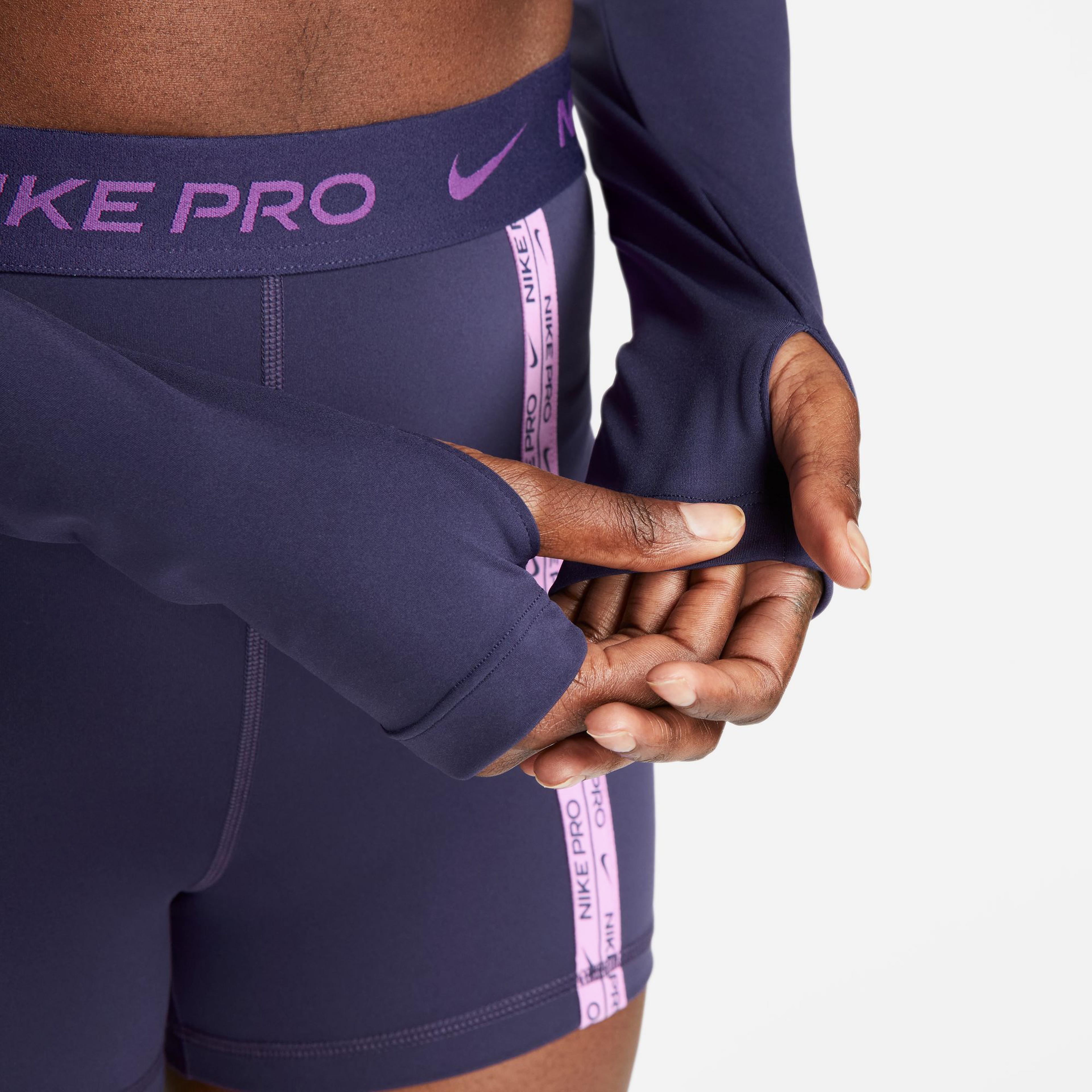 Nike Pro Dri-Fit Kadın Mor Antrenman Üstü