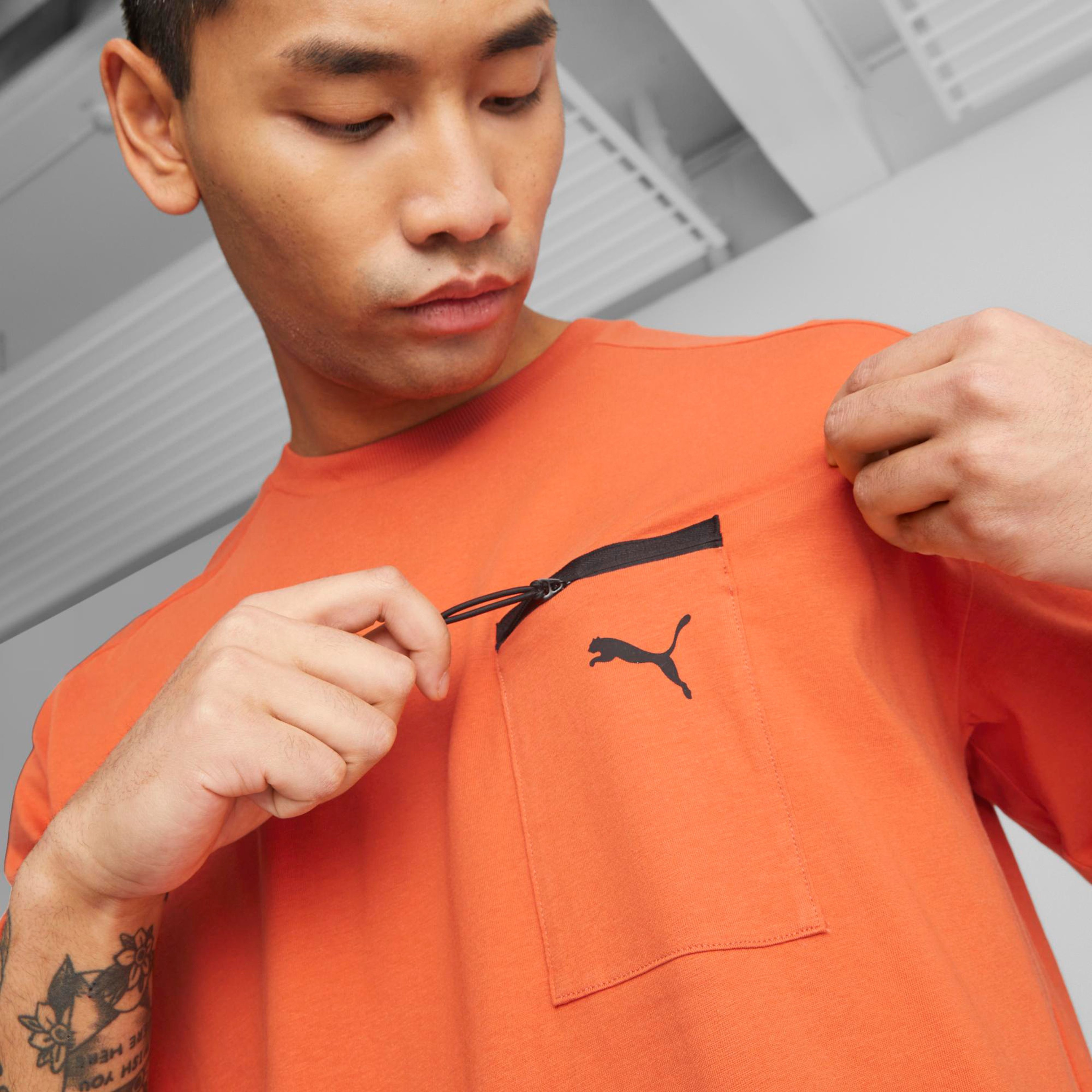 Puma Open Road Erkek Turuncu Günlük T-Shirt