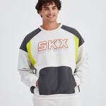 Skechers Lw Fleece Crew Neck Erkek Gri Sweatshirt