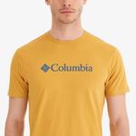 Columbia Basic Big Logo Erkek Sarı Outdoor T-Shirt