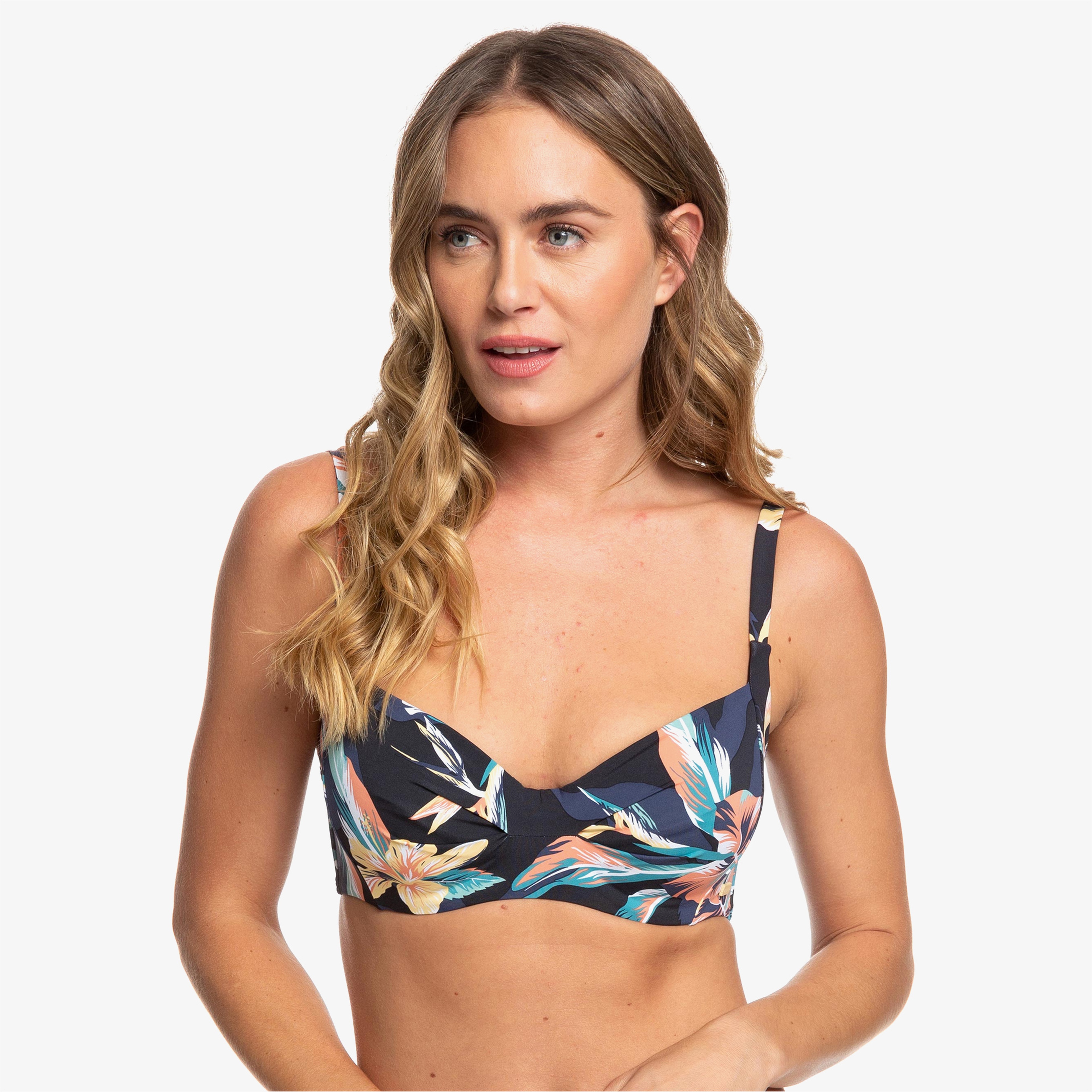 Roxy Printed Beach Classics Kadın Mavi Bikini Üstü