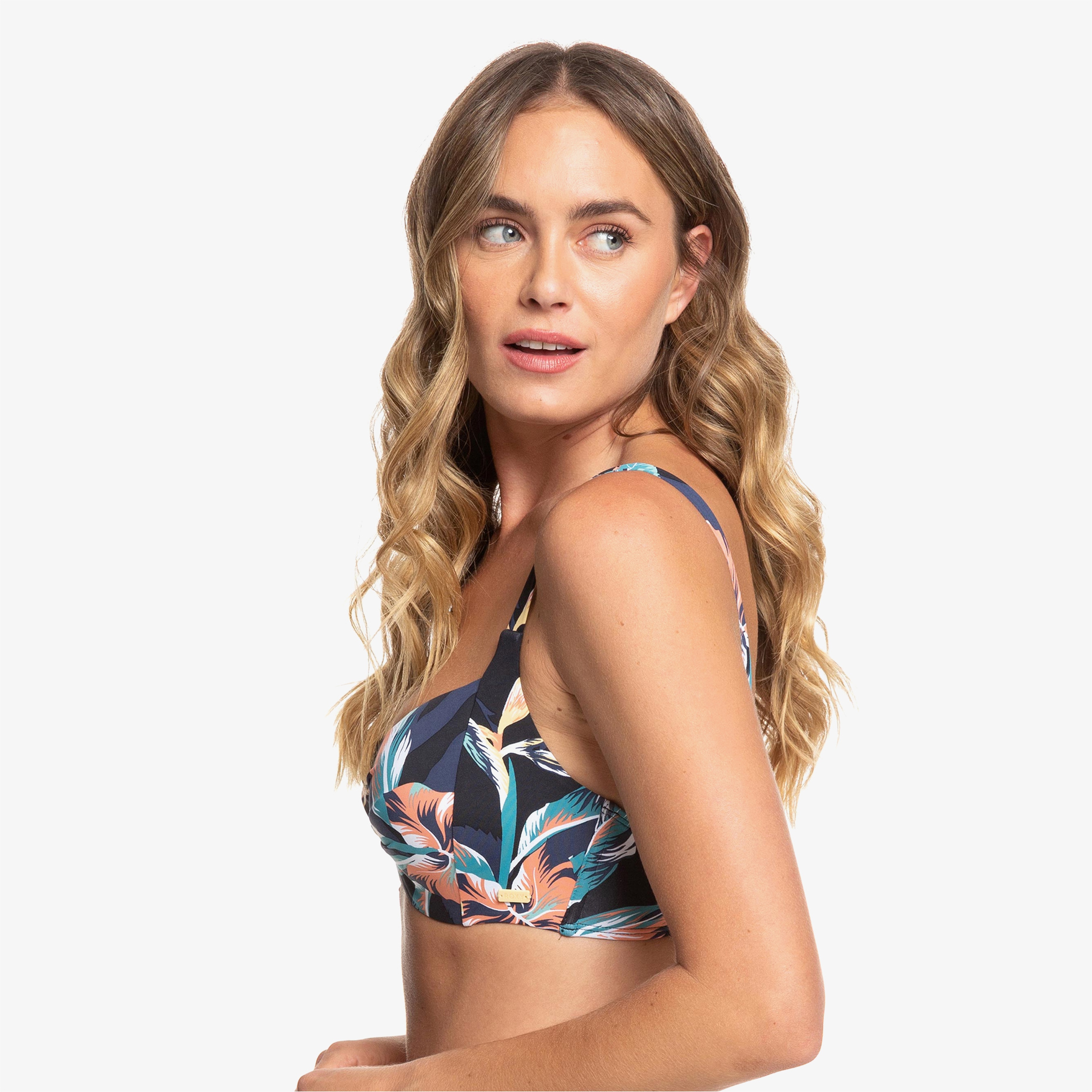 Roxy Printed Beach Classics Kadın Mavi Bikini Üstü