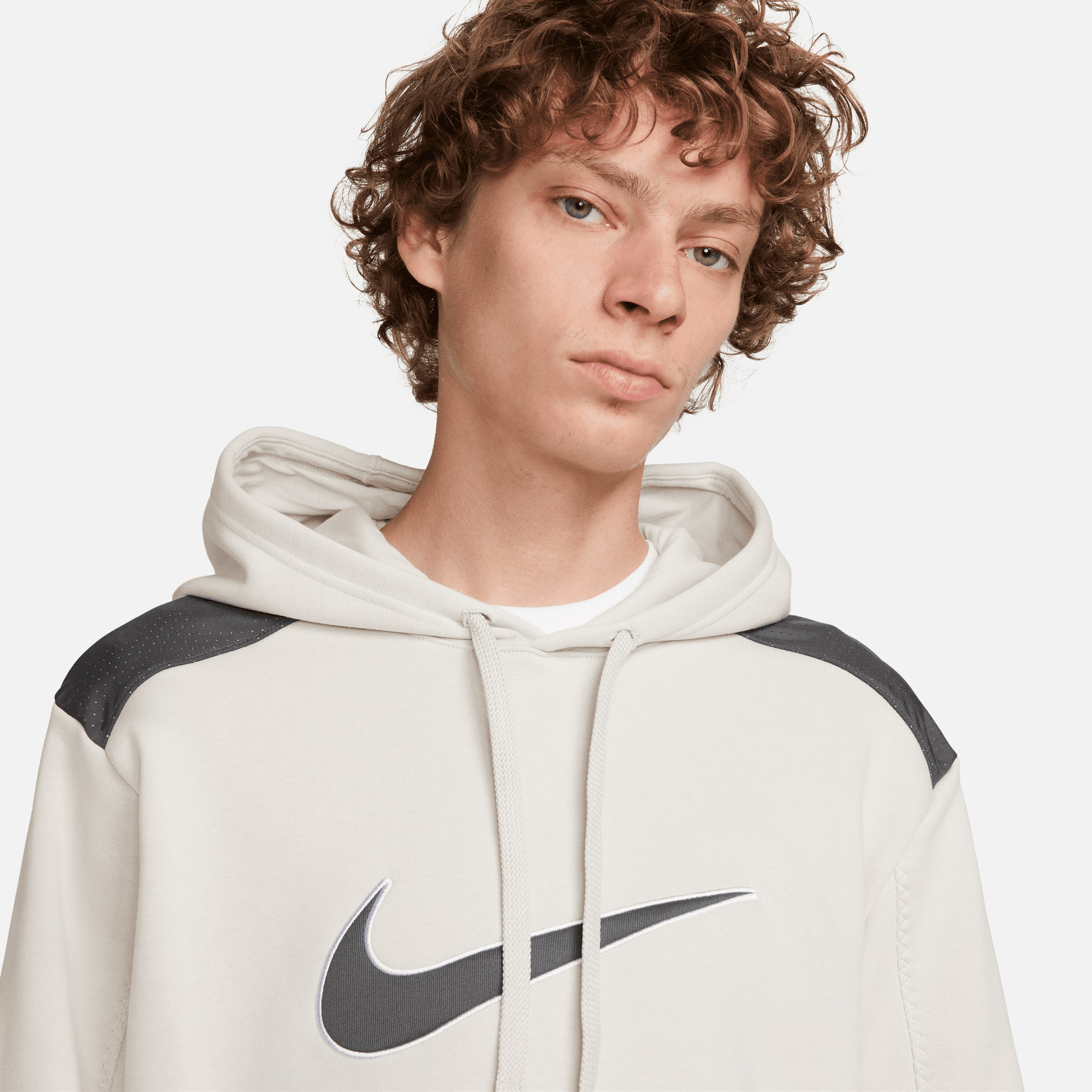 Nike Sportswear Fleece Erkek Bej Günlük Sweatshirt