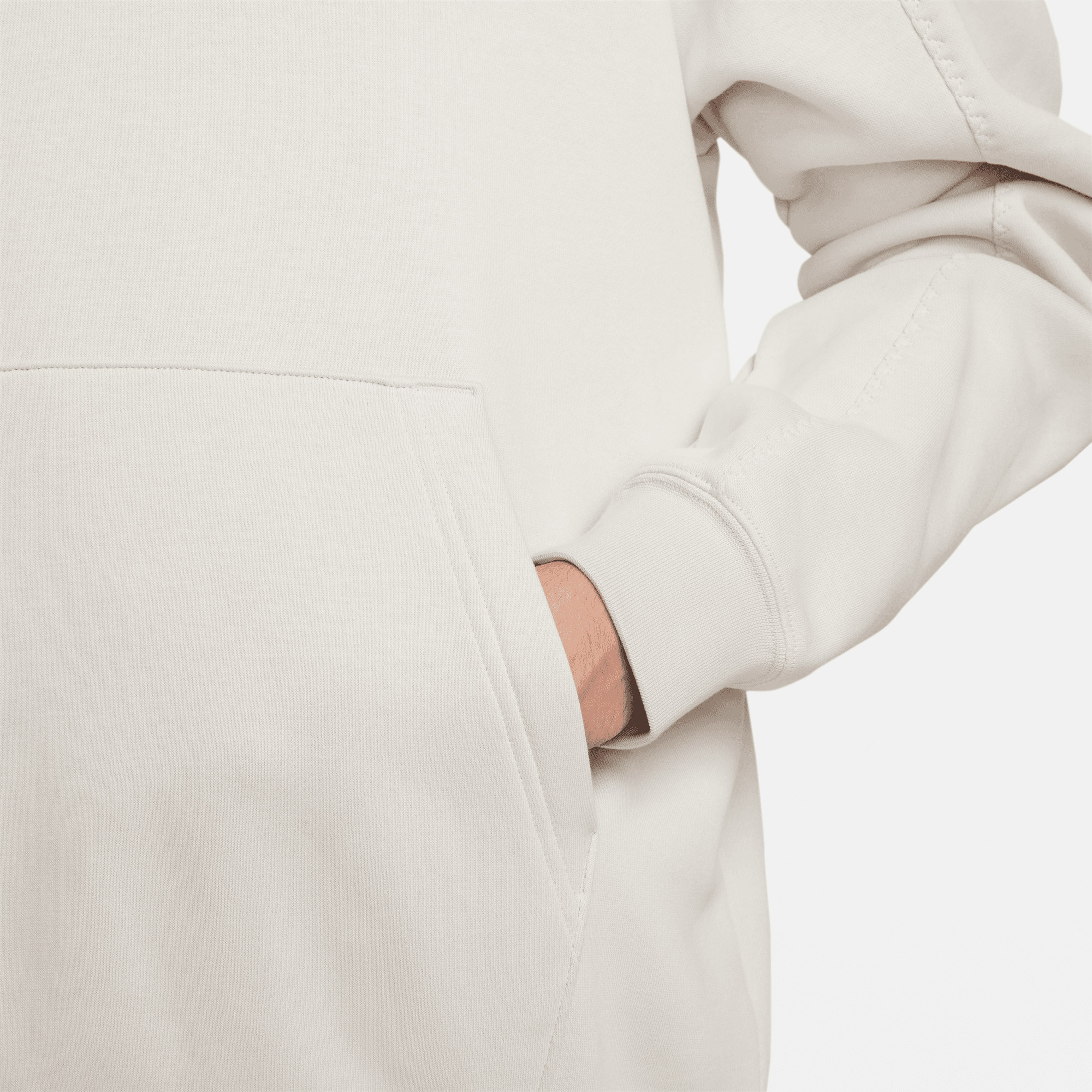 Nike Sportswear Fleece Erkek Bej Günlük Sweatshirt