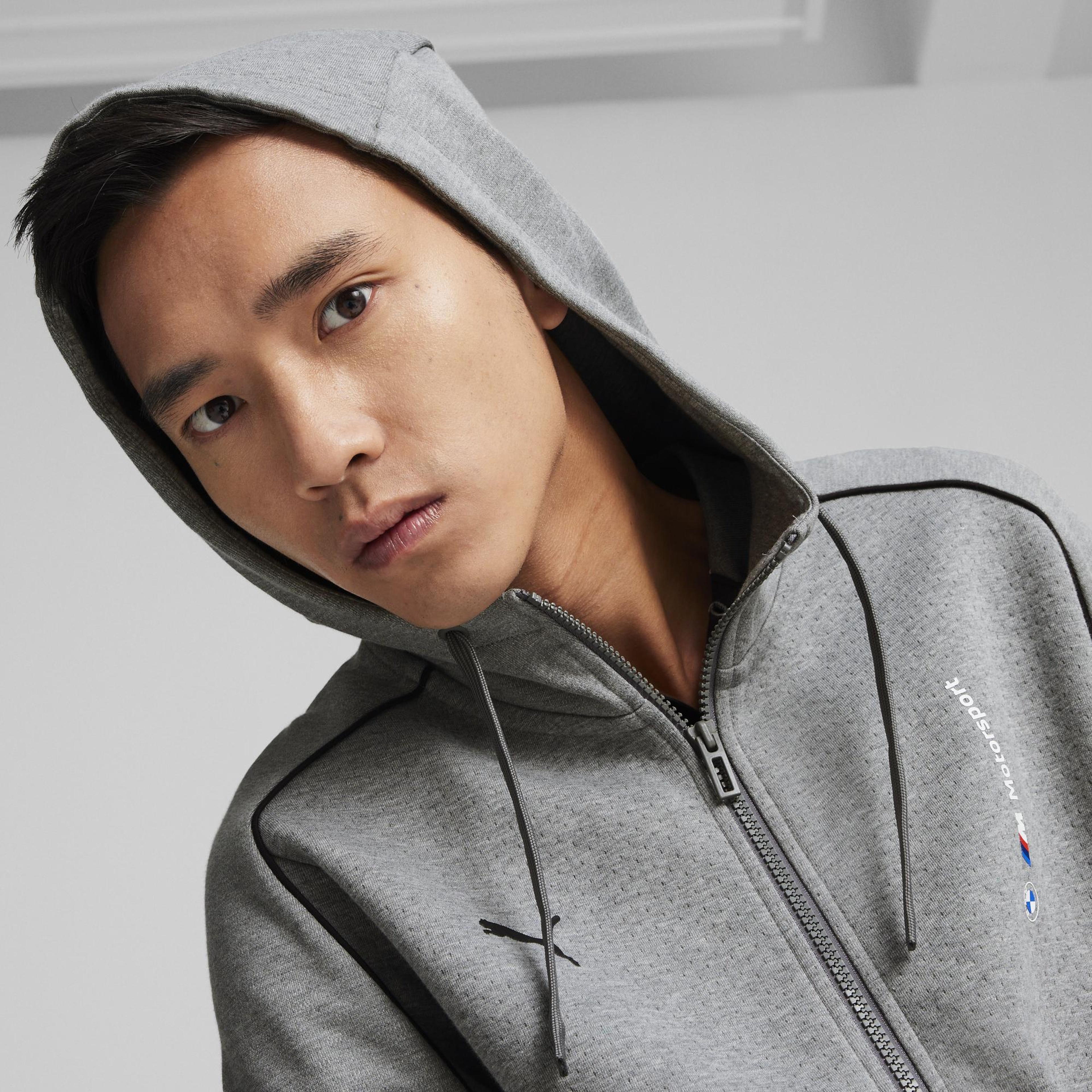 Puma Bmw Mms Unisex Gri Hoodie