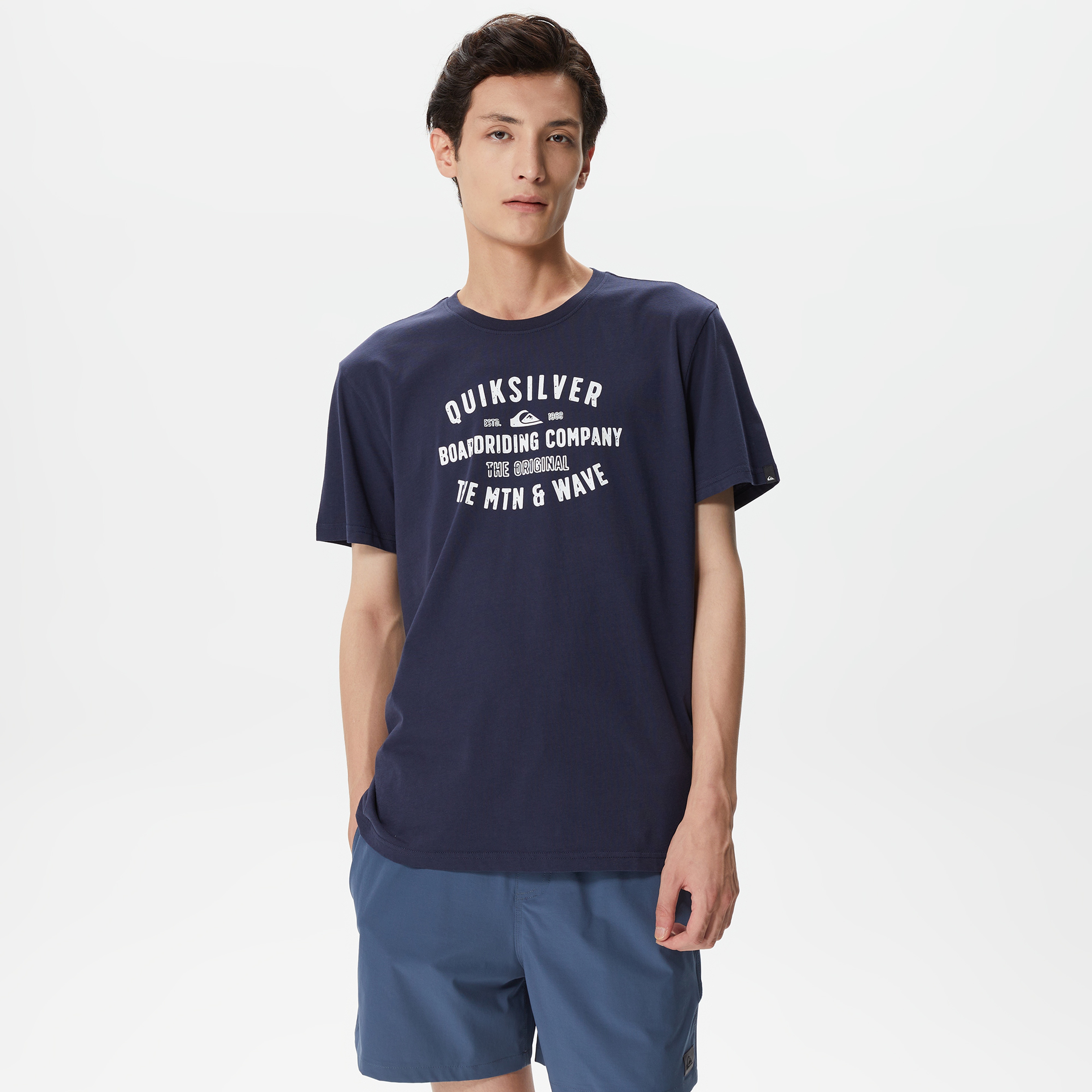 Quiksilver Qssurflockup Erkek Lacivert Günlük T-Shirt