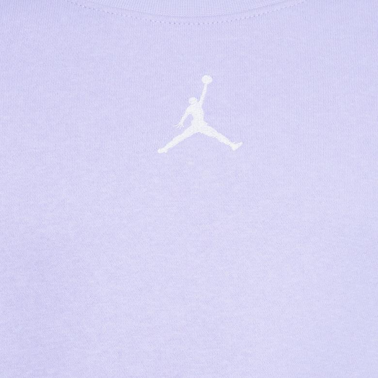 Jordan Jumpman Icon Play Crew Çocuk Mor Günlük Sweatshirt