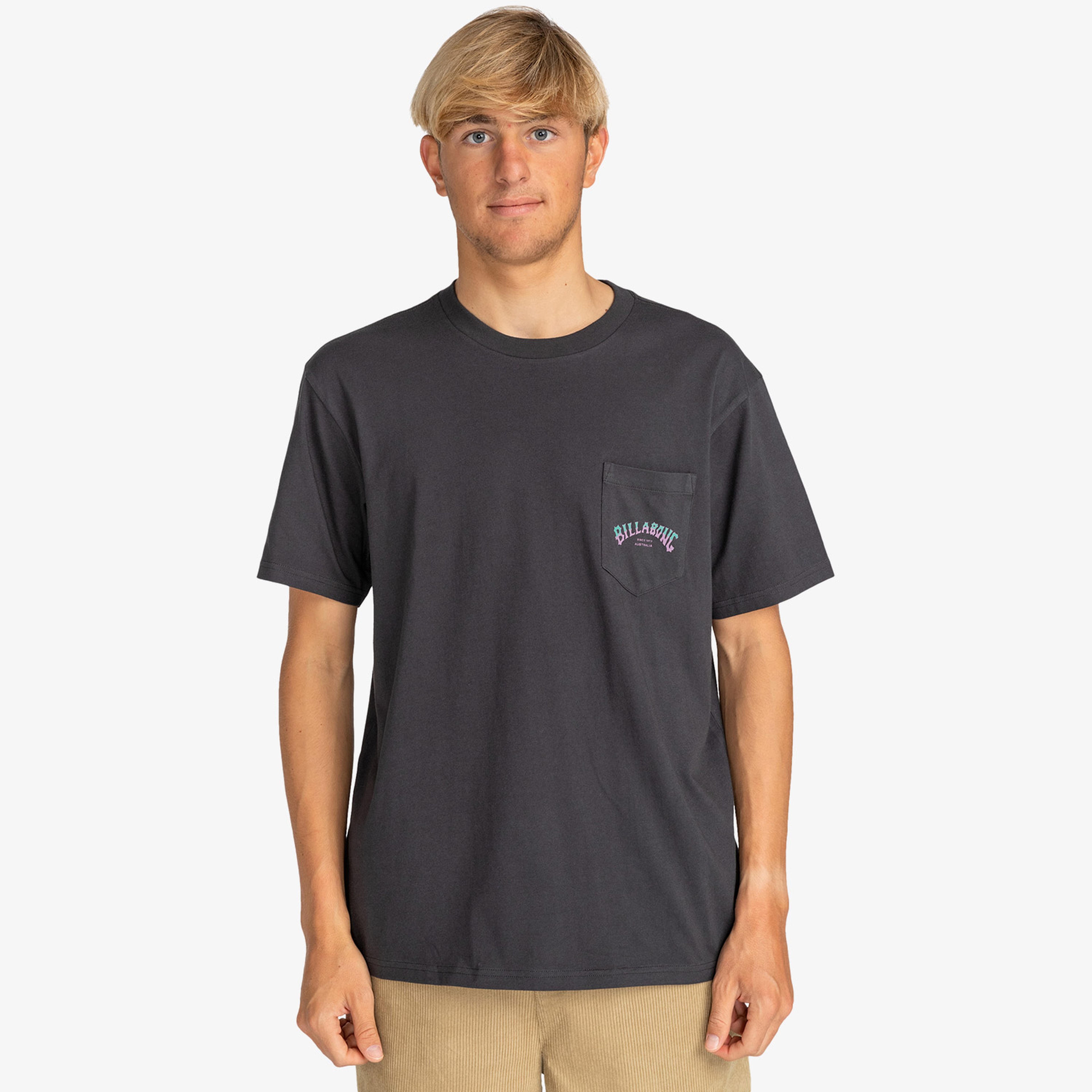 Billabong Stacked Arch Erkek Siyah Günlük T-Shirt
