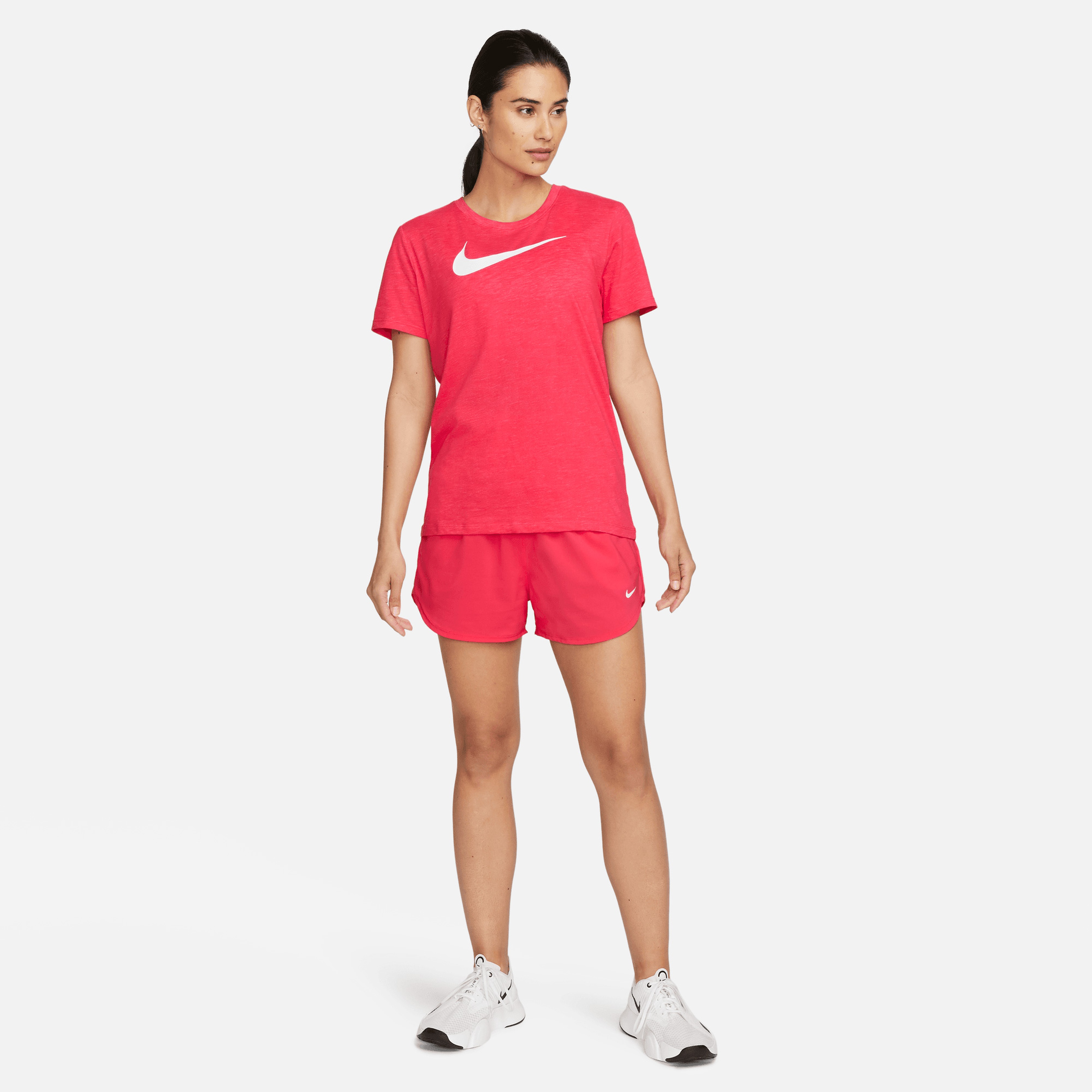 Nike Dri-Fit Swoosh Kadın Pembe Koşu T-shirt