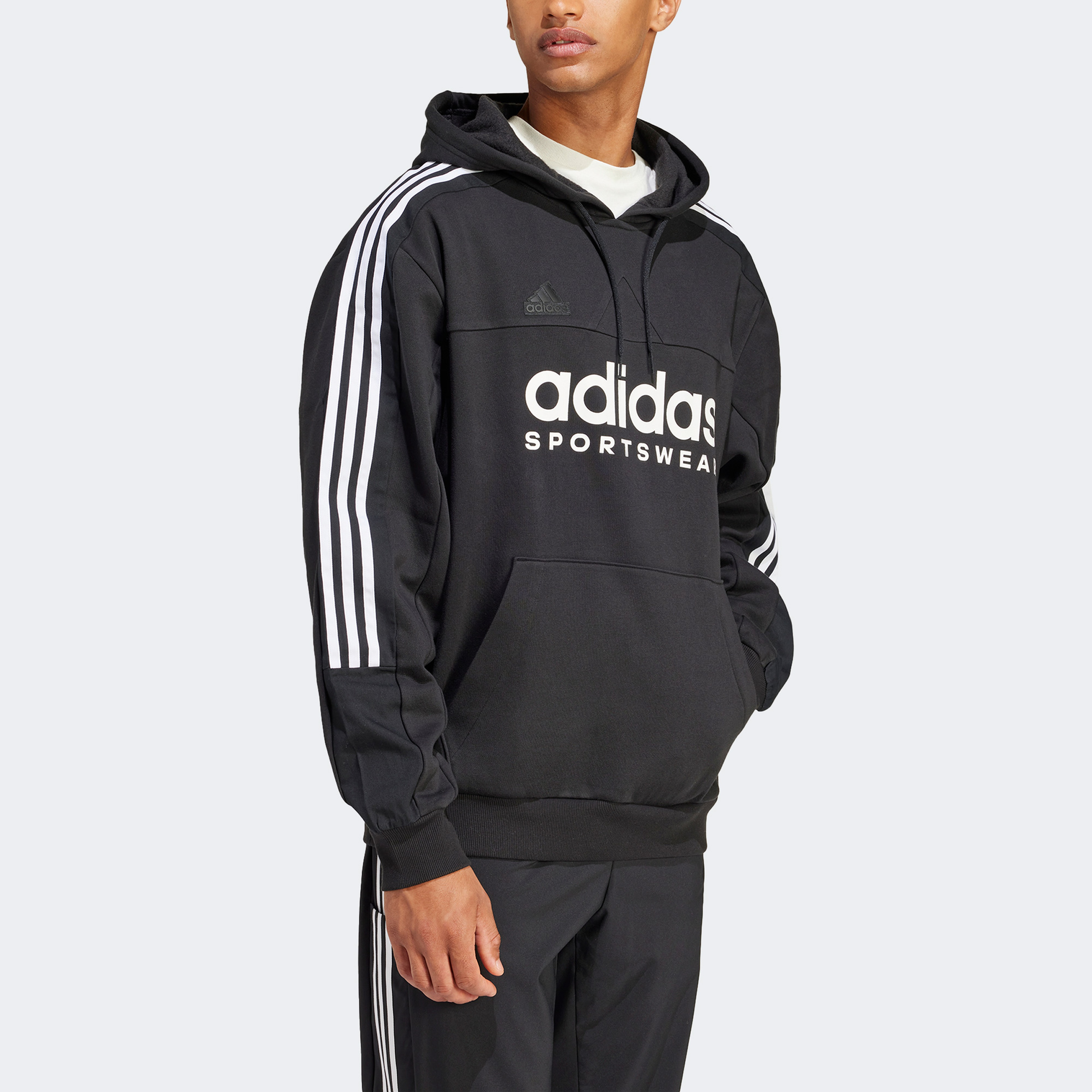 adidas  Tiro Hoodie Erkek Gri Günlük Sweatshirt