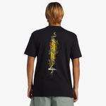 Quiksilver Step Up Erkek Siyah Günlük T-Shirt