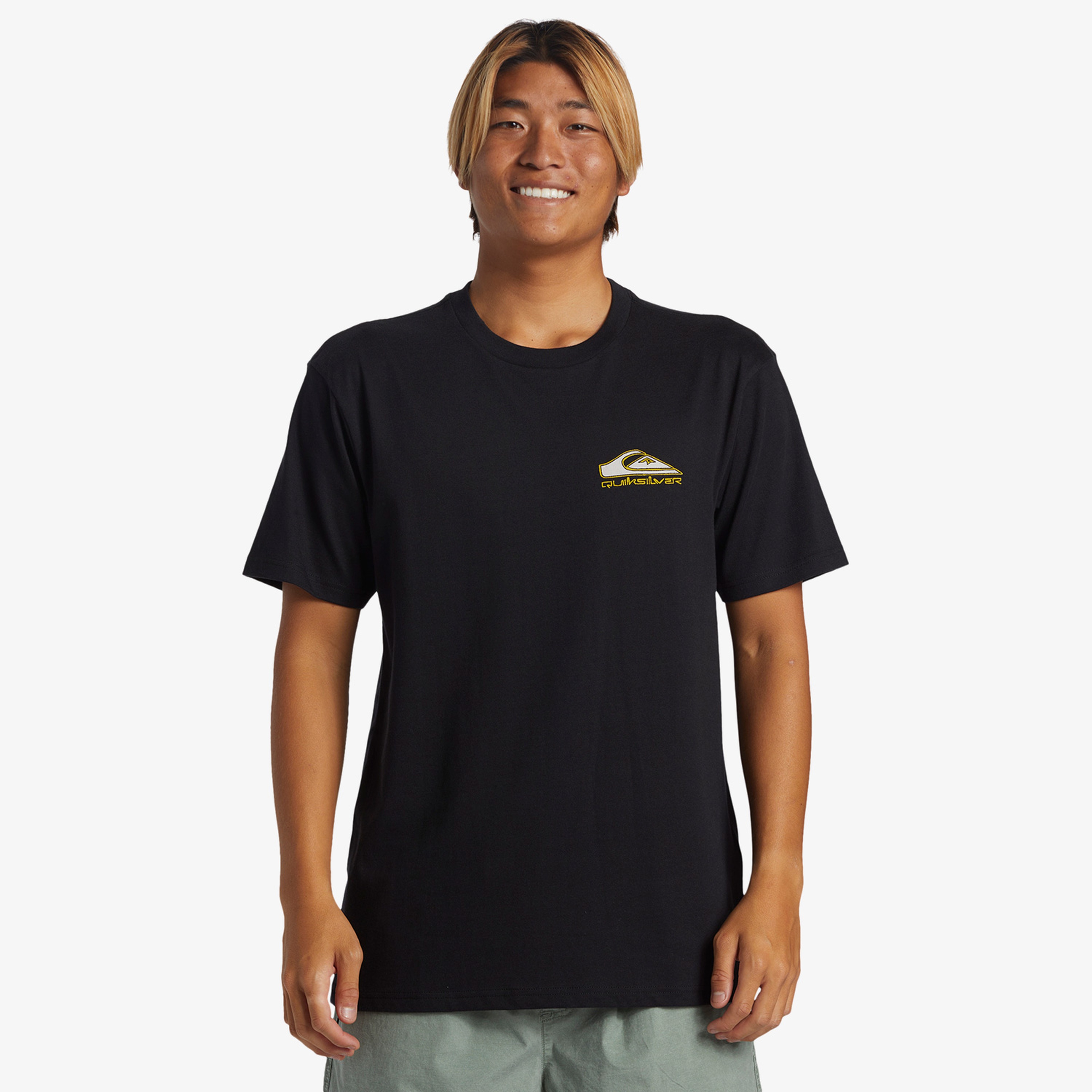 Quiksilver Step Up Erkek Siyah Günlük T-Shirt