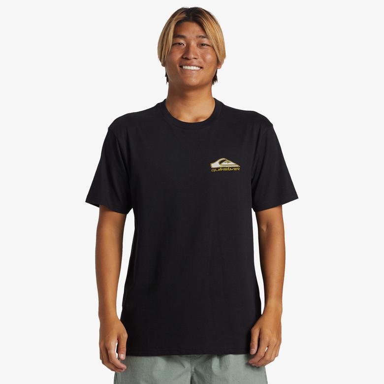 Quiksilver Step Up Erkek Siyah Günlük T-Shirt