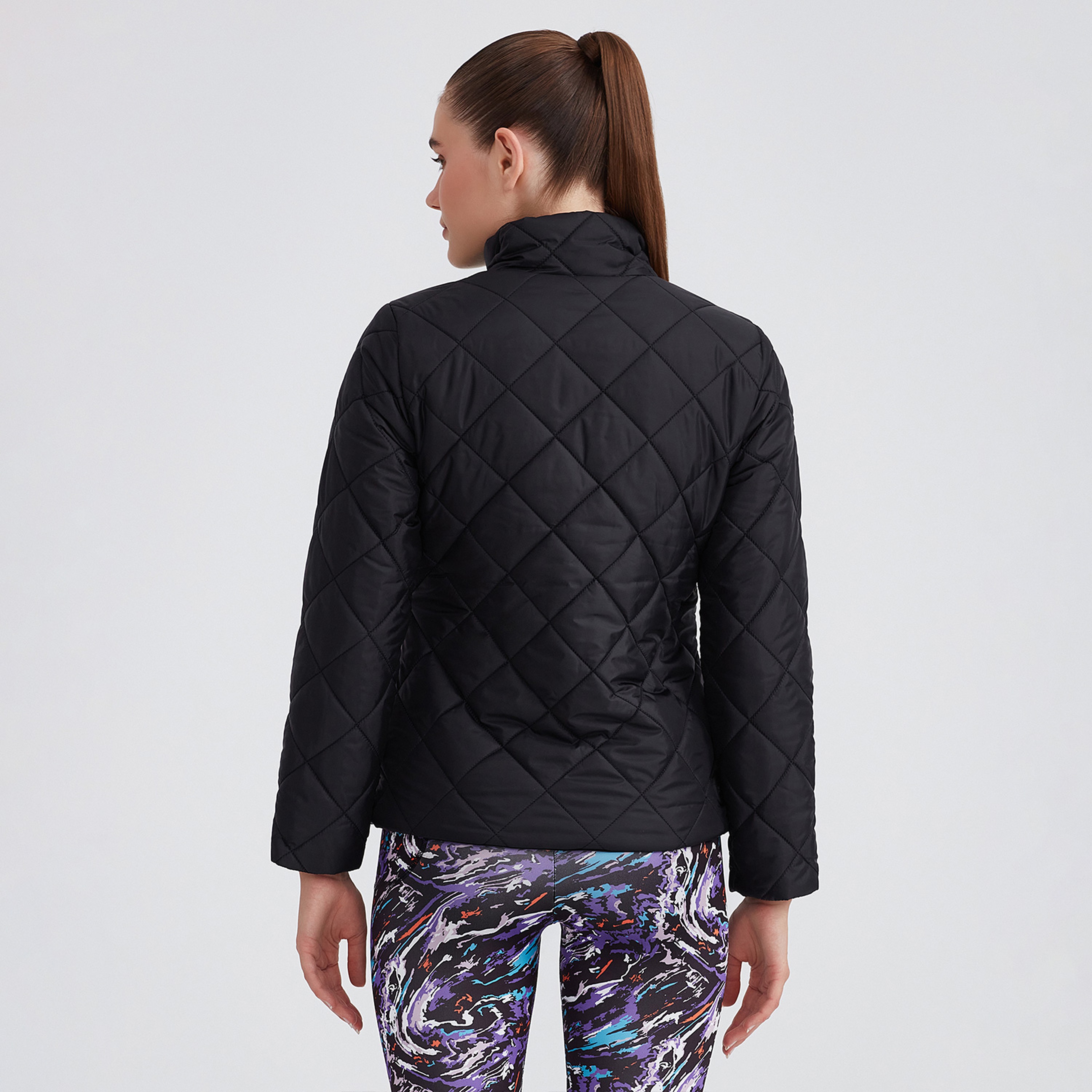 Skechers Outerwear Padded Kadın Siyah Günlük Mont