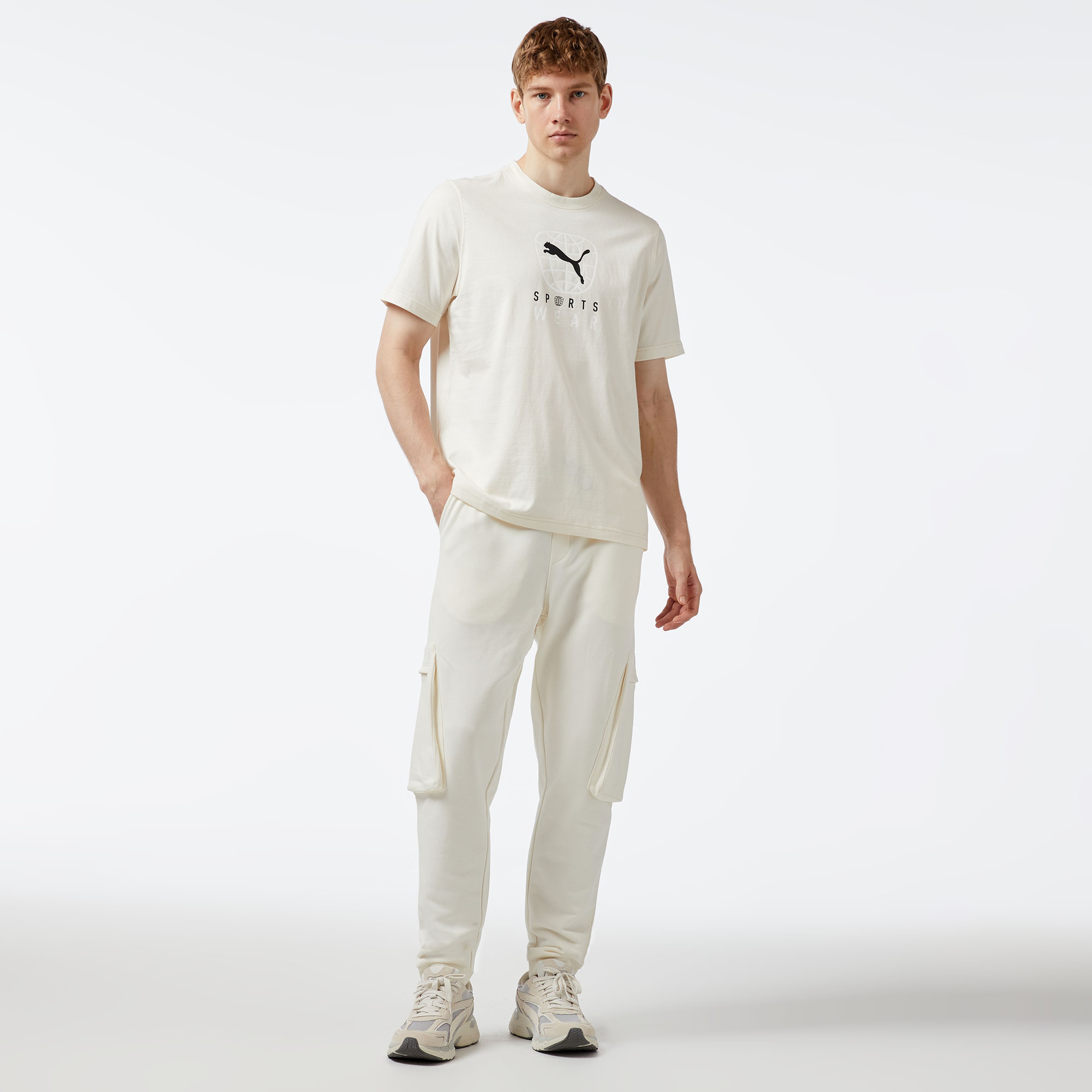 Puma Better Sportswear Unisex Bej T-Shirt