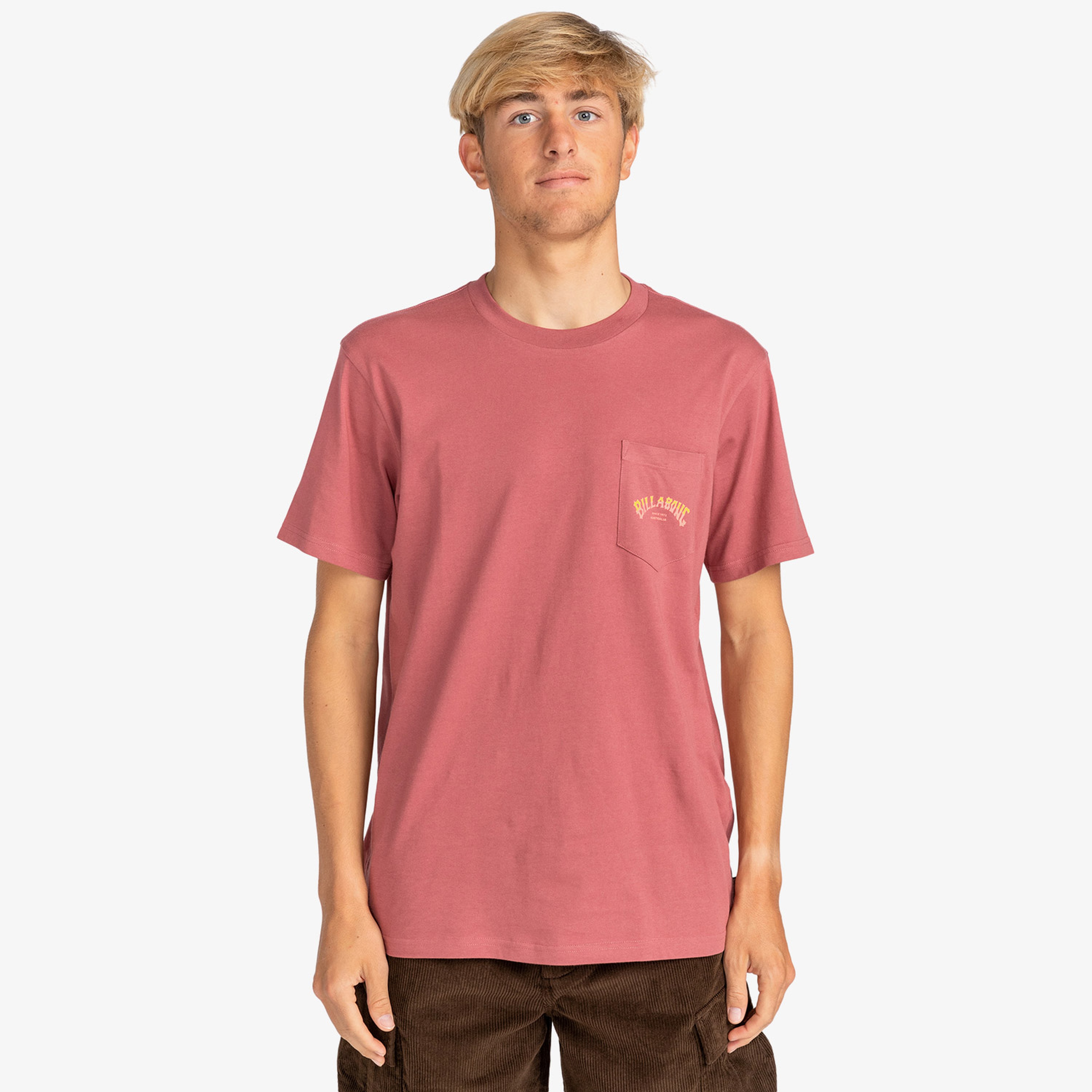 Billabong Stacked Arch Erkek Kırmızı Günlük T-Shirt