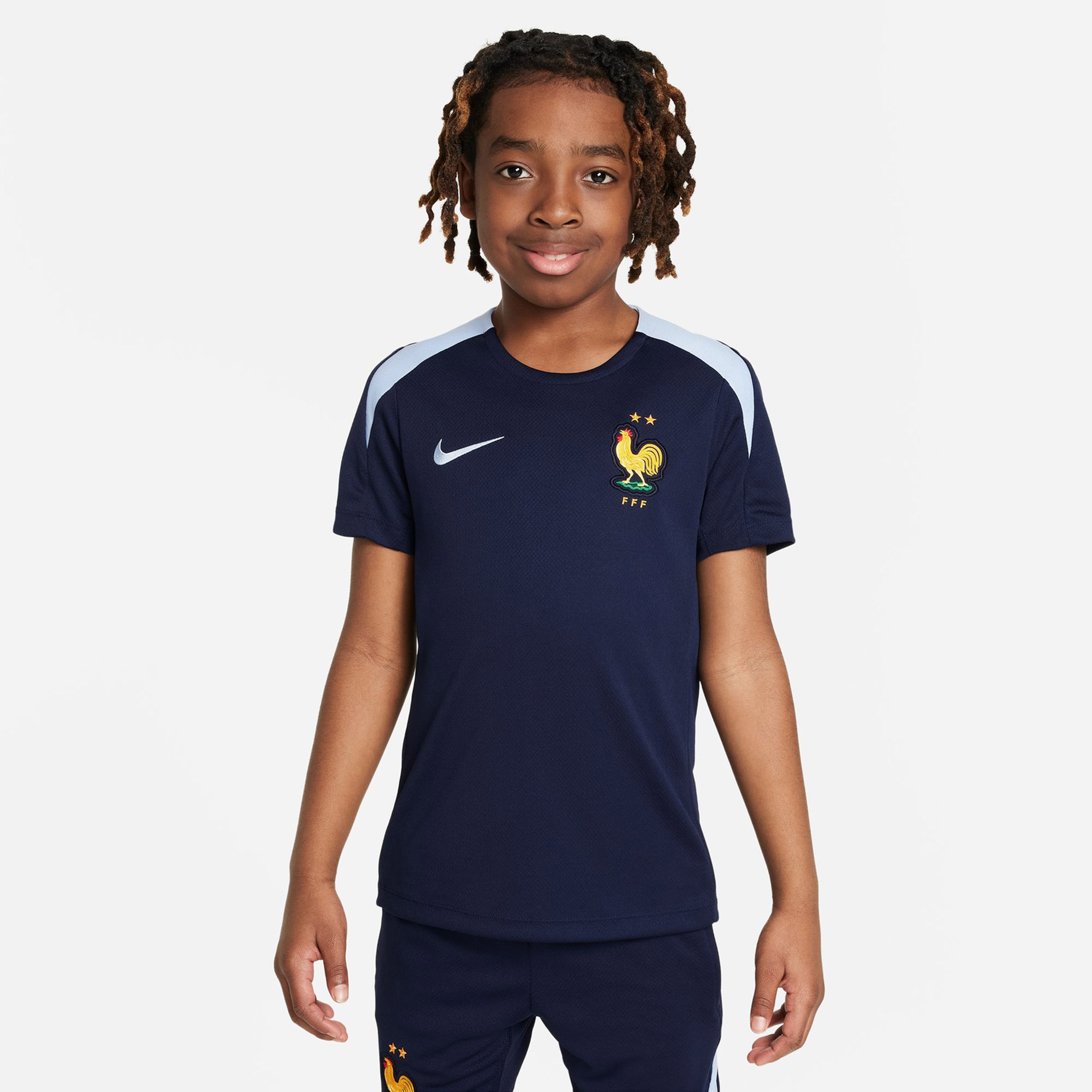 Nike Fransa Dri-Fit Çocuk Lacivert Futbol T-Shirt