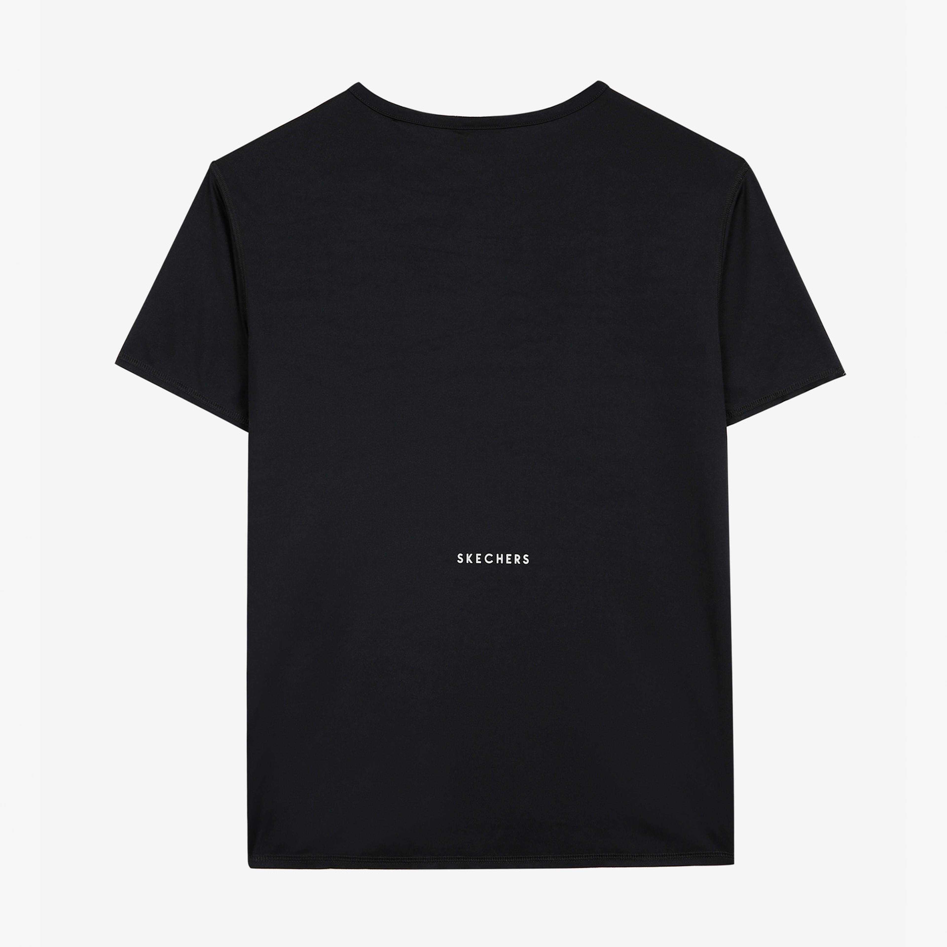 Skechers Performance Coll Reflect Logo Crew Kadın Siyah Günlük T-Shirt