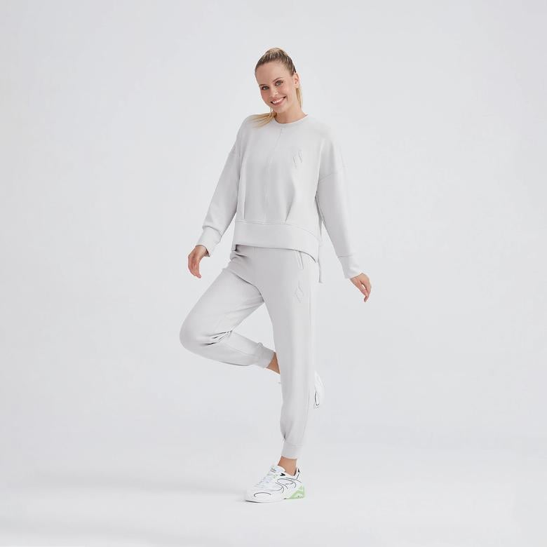 Skechers Kadın Gri Günlük Sweatshirt