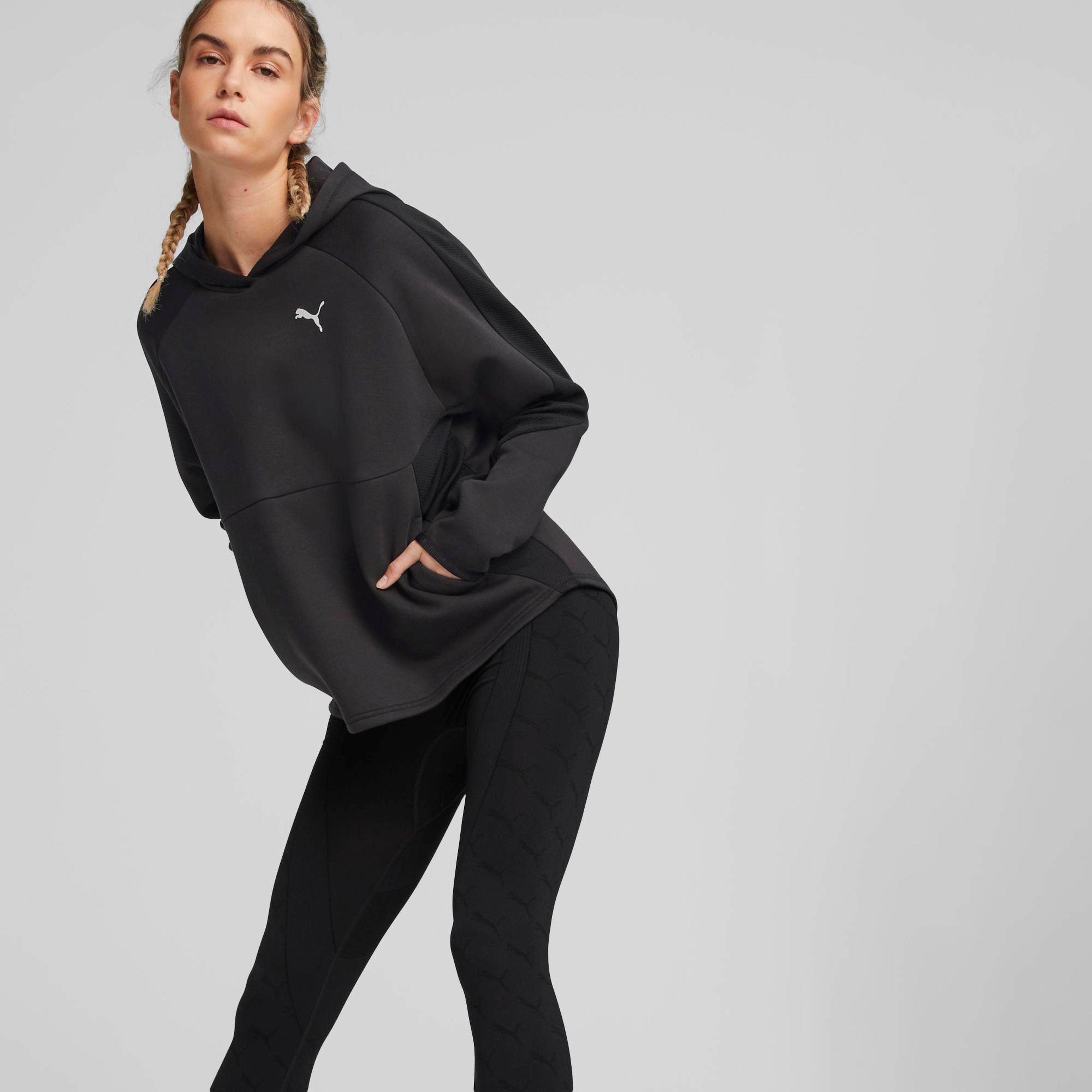 Puma Evostripe Kadın Siyah Günlük Sweatshirt