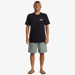 Quiksilver Step Up Erkek Siyah Günlük T-Shirt