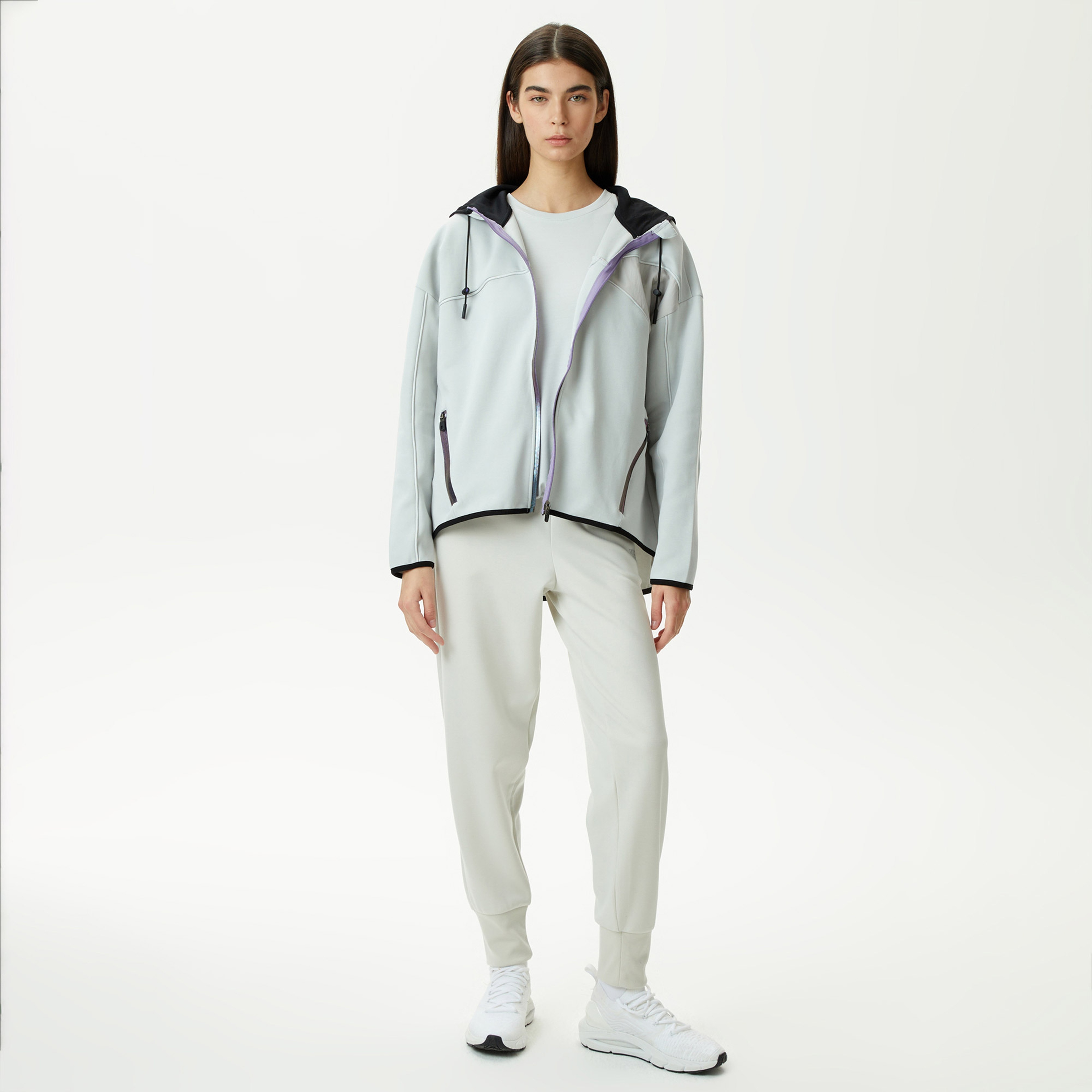 Skechers 2Xi-lock Kadın Gri Günlük Eşofman Üstü