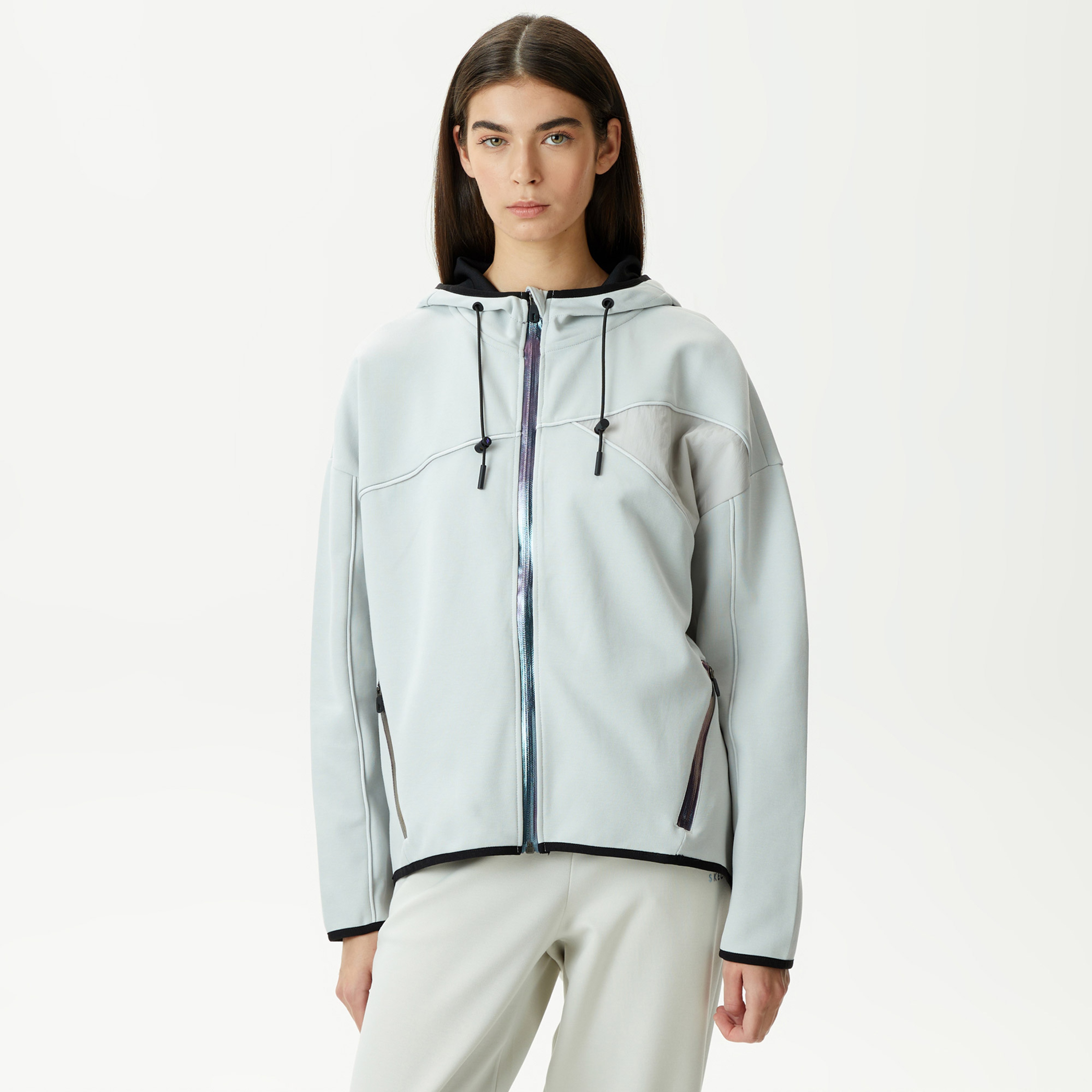 Skechers 2Xi-lock Kadın Gri Günlük Eşofman Üstü