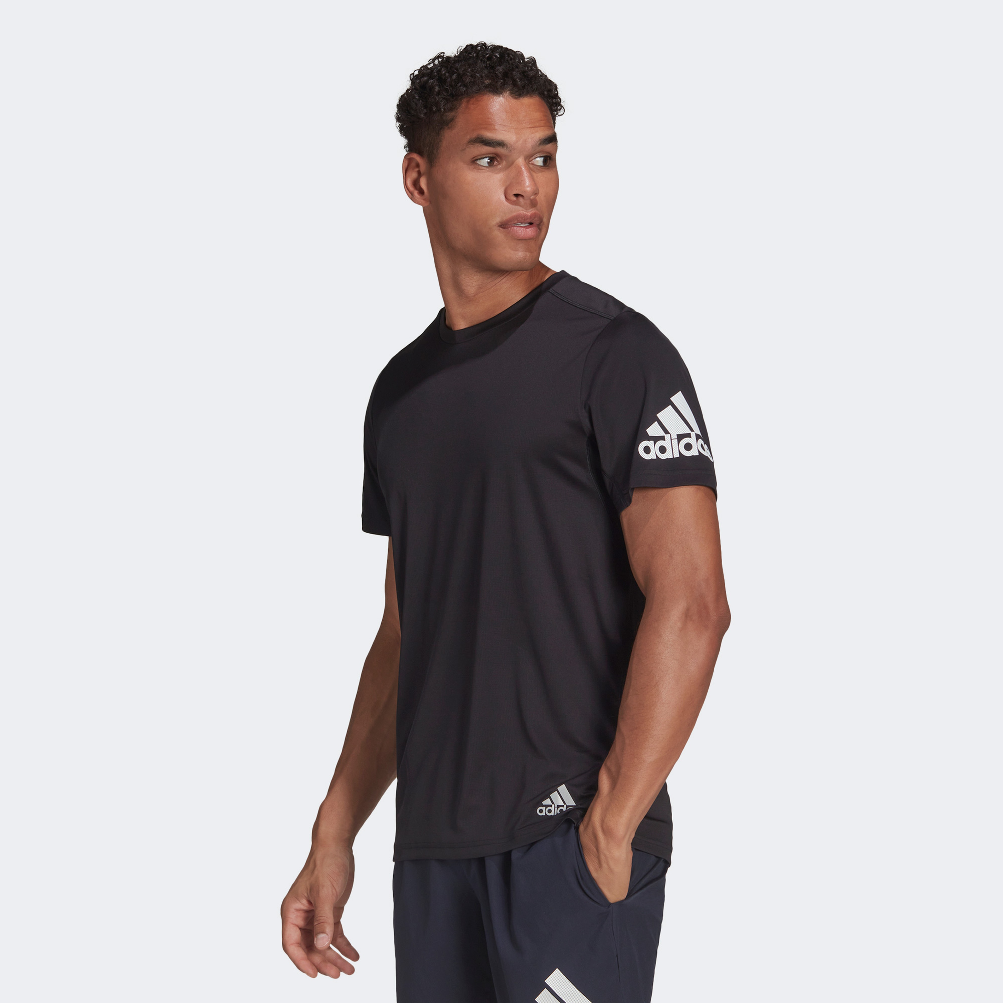 adidas Run It Erkek Siyah Koşu T-Shirt