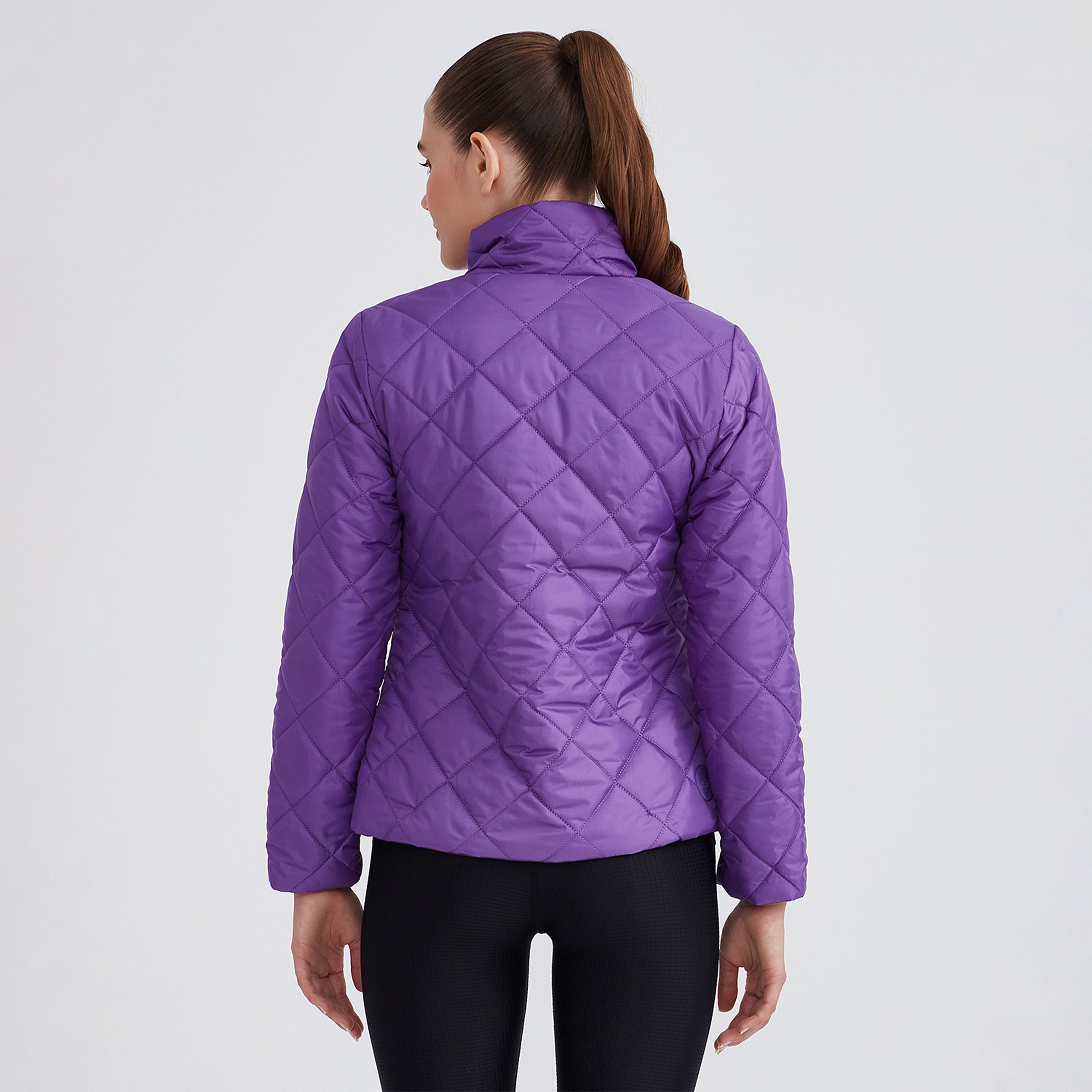 Skechers Outerwear Padded Kadın Mor Günlük Mont