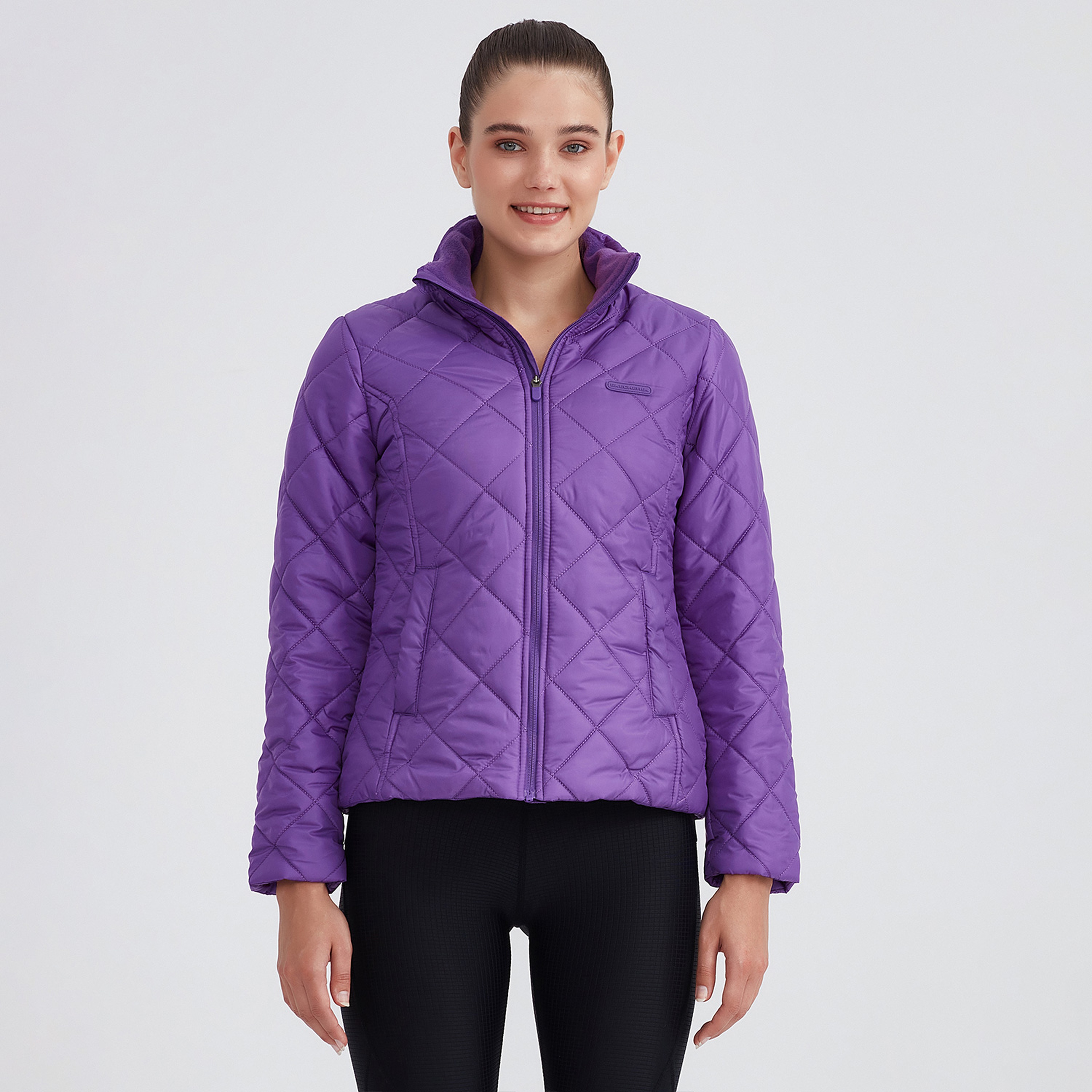 Skechers Outerwear Padded Kadın Mor Günlük Mont