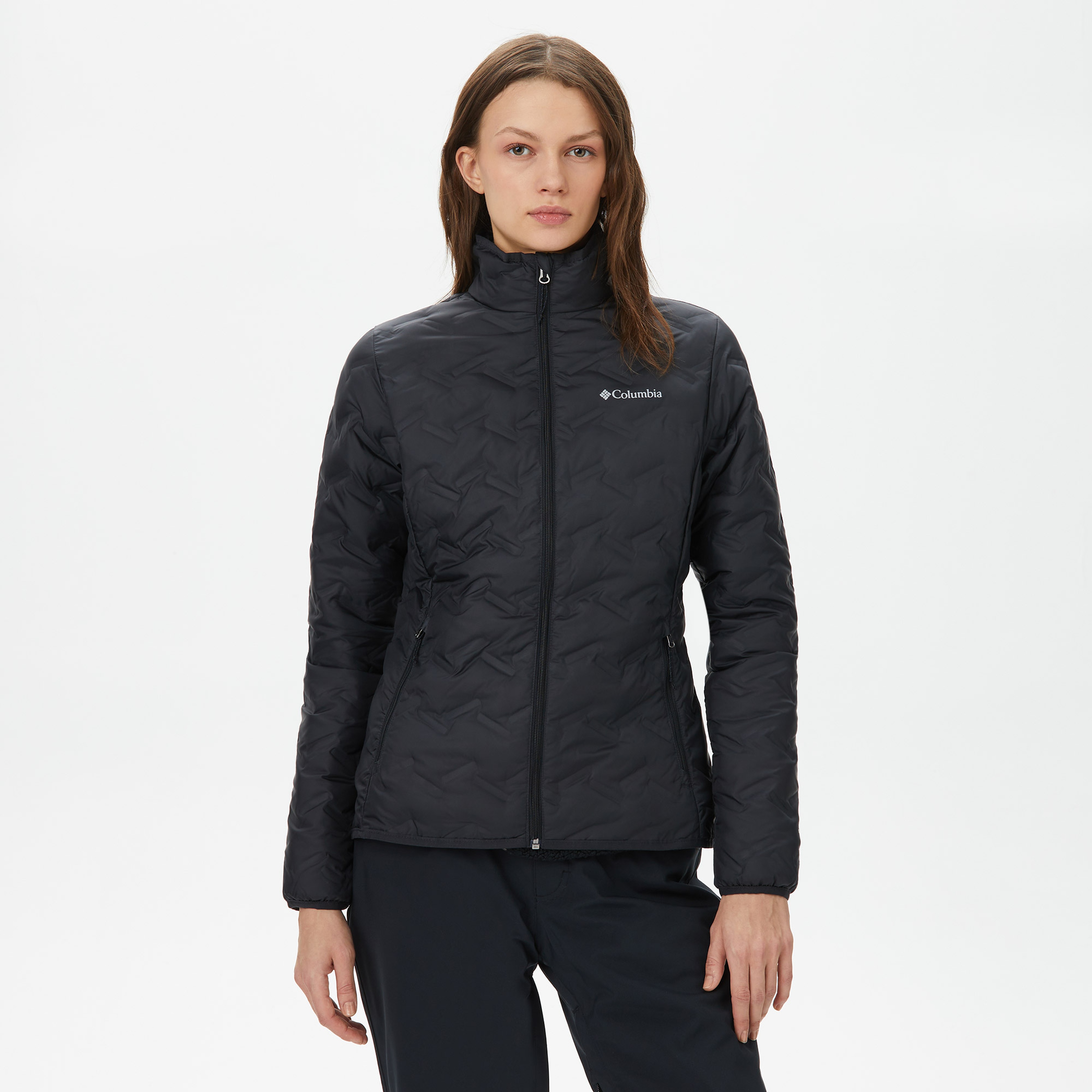 Columbia Delta Ridge Down Kadın Siyah Outdoor Mont