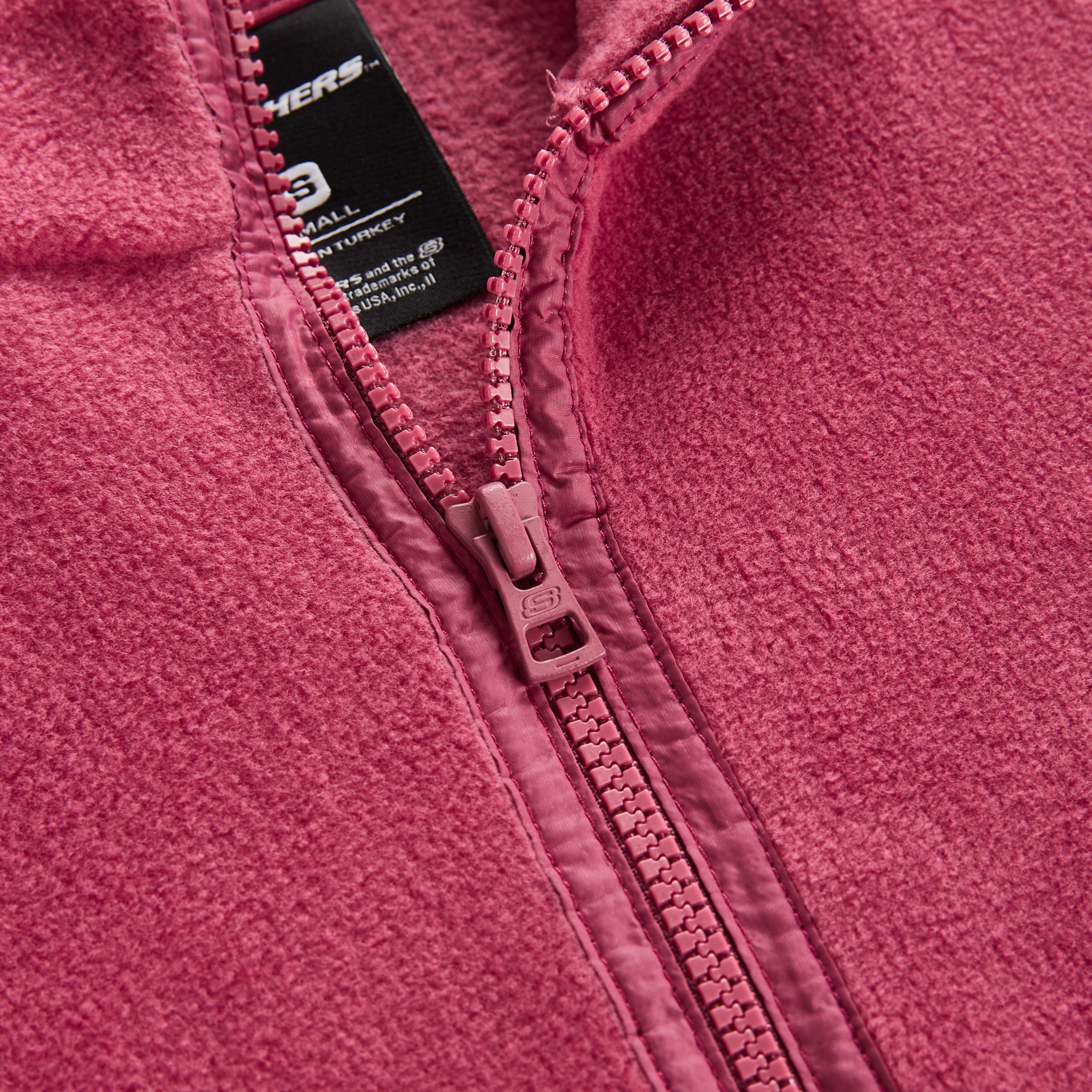 Skechers Turtle Neck Full Zip Polar Kadın Pembe Günlük Sweatshirt